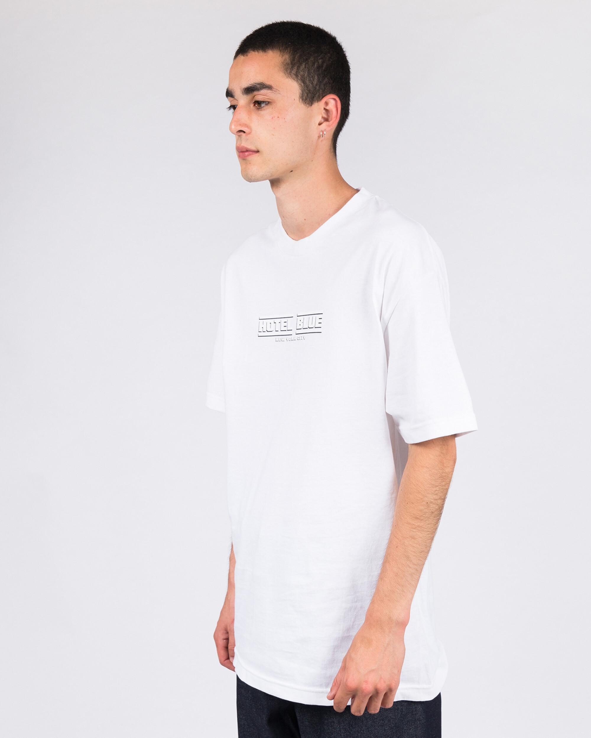 Hotel Blue Speed Racer T-Shirt White