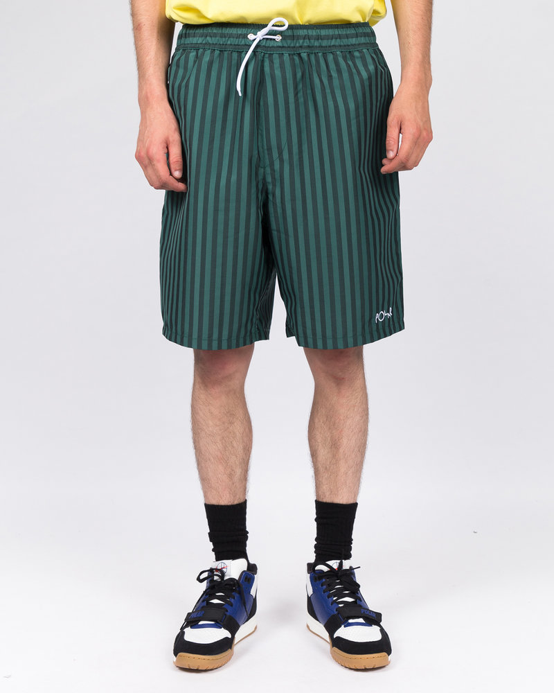 Polar Polar Stripe Swim Shorts Dark Green
