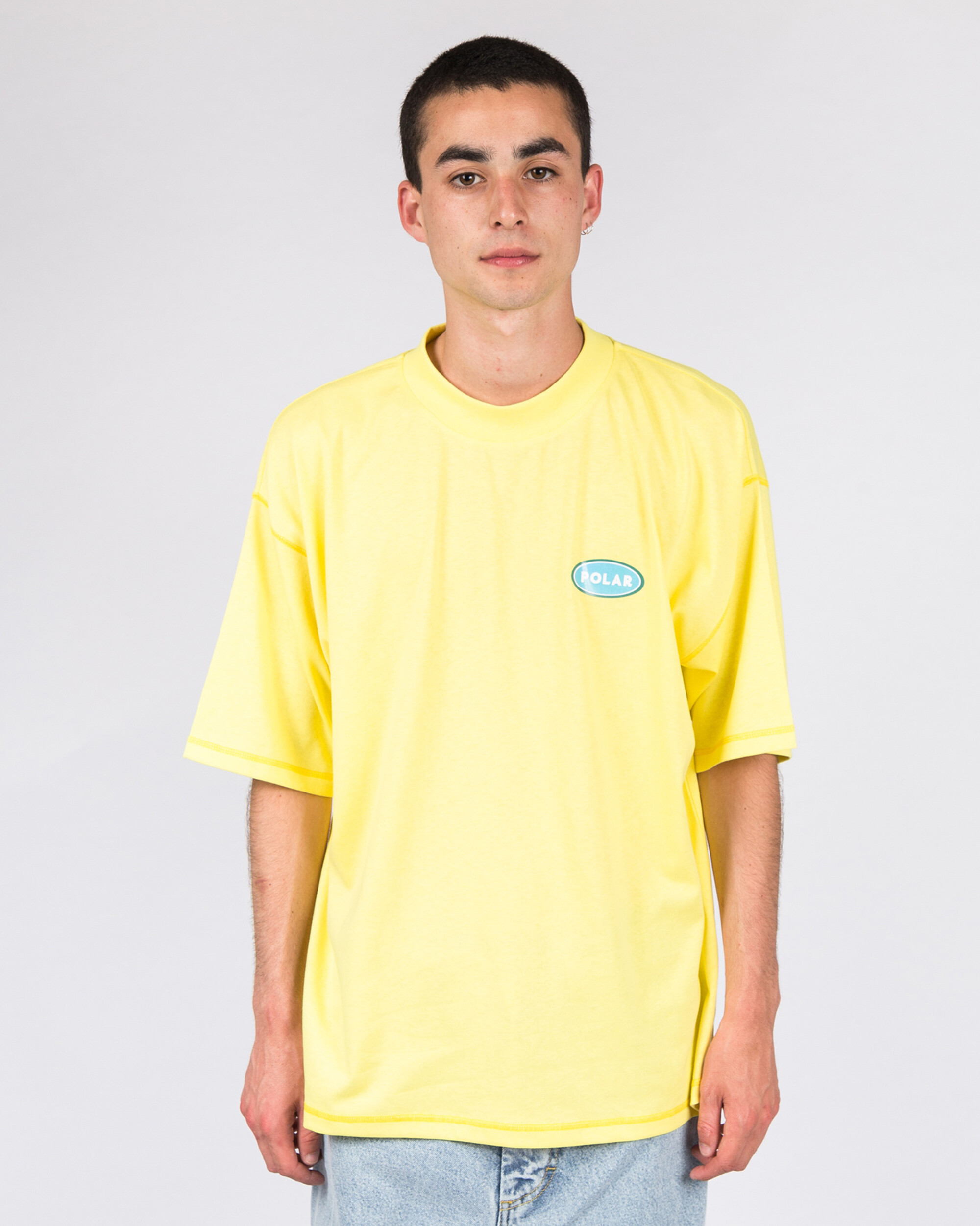 Polar Station Logo Surf Tee Yellow