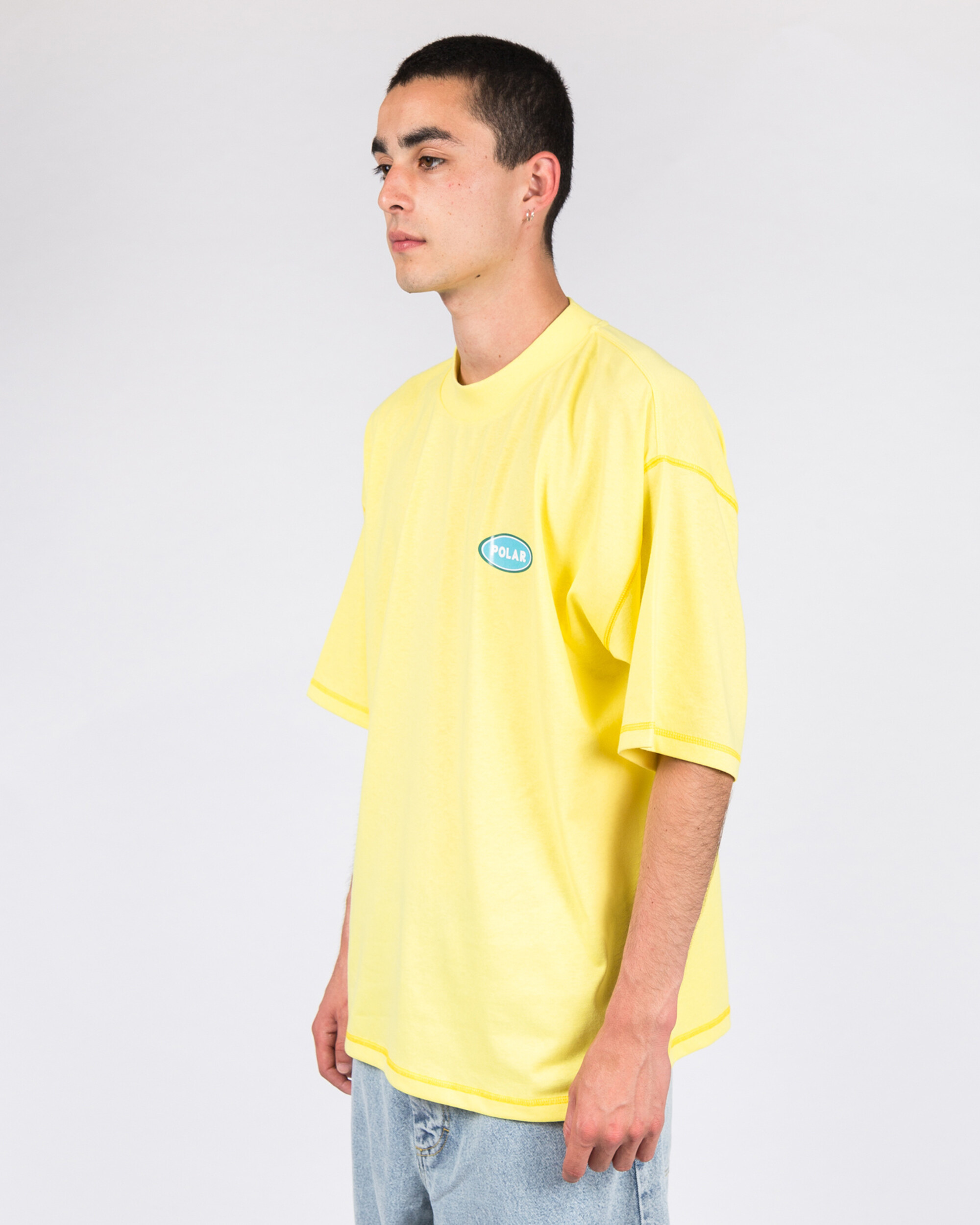 Polar Station Logo Surf Tee Yellow