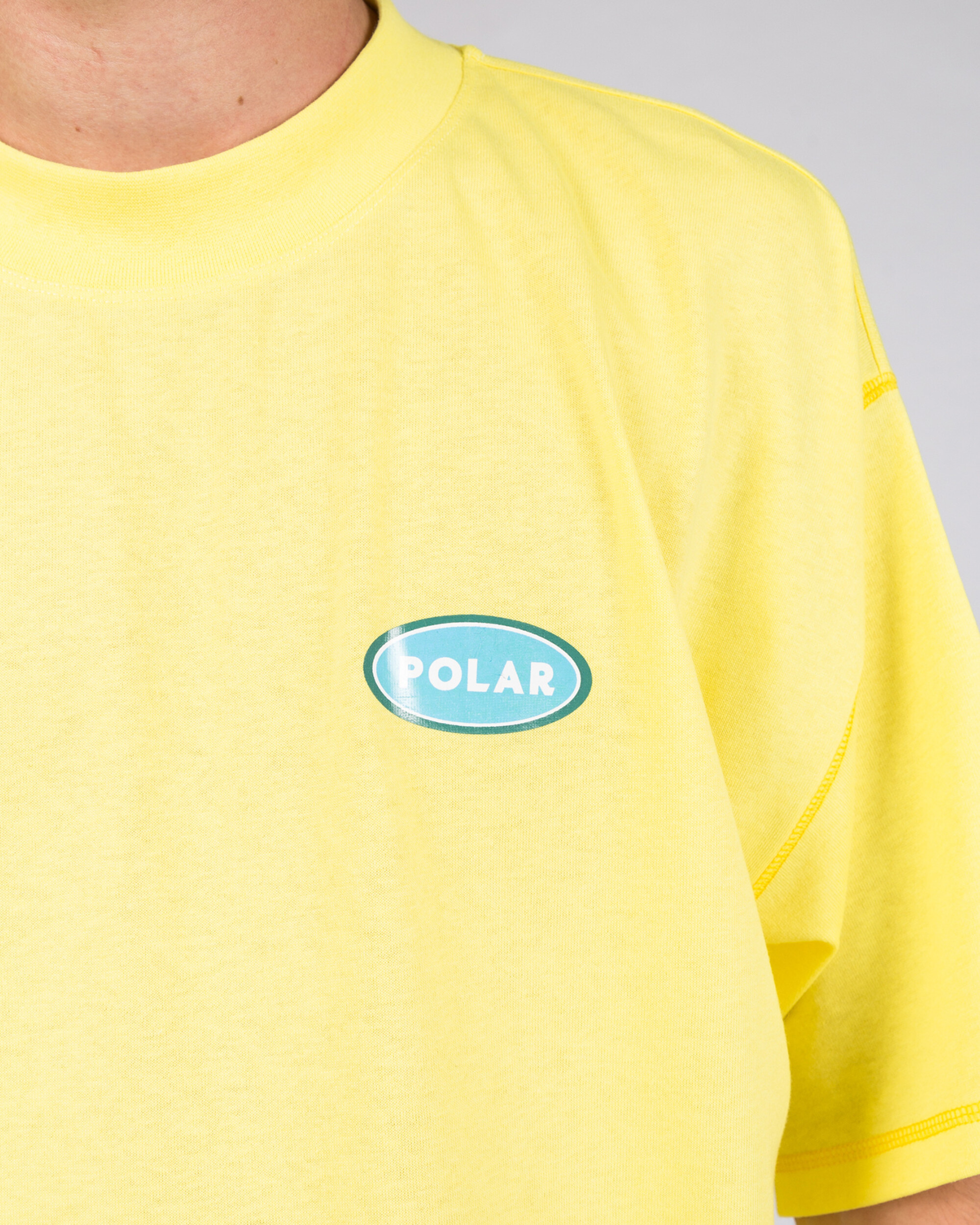 Polar Station Logo Surf Tee Yellow