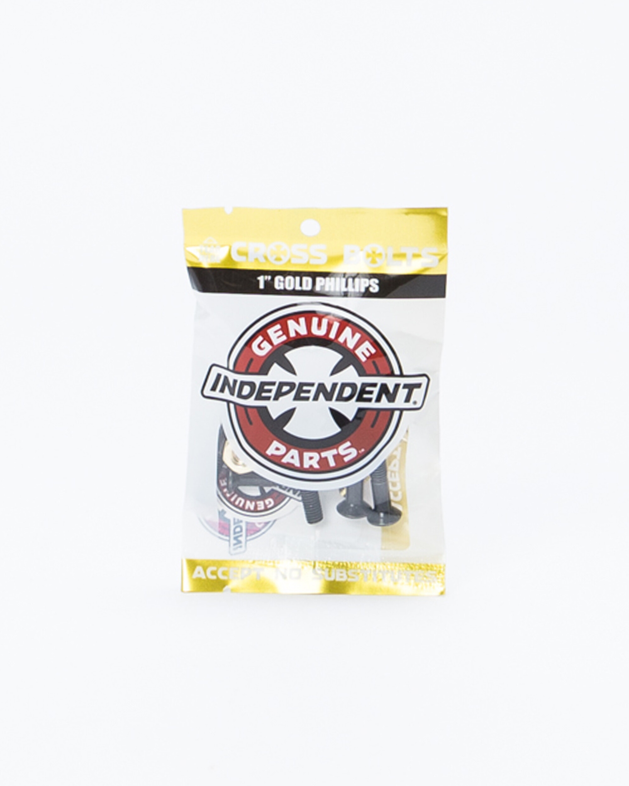 Independent Cross Philips 7/8” Bolts Black/Gold