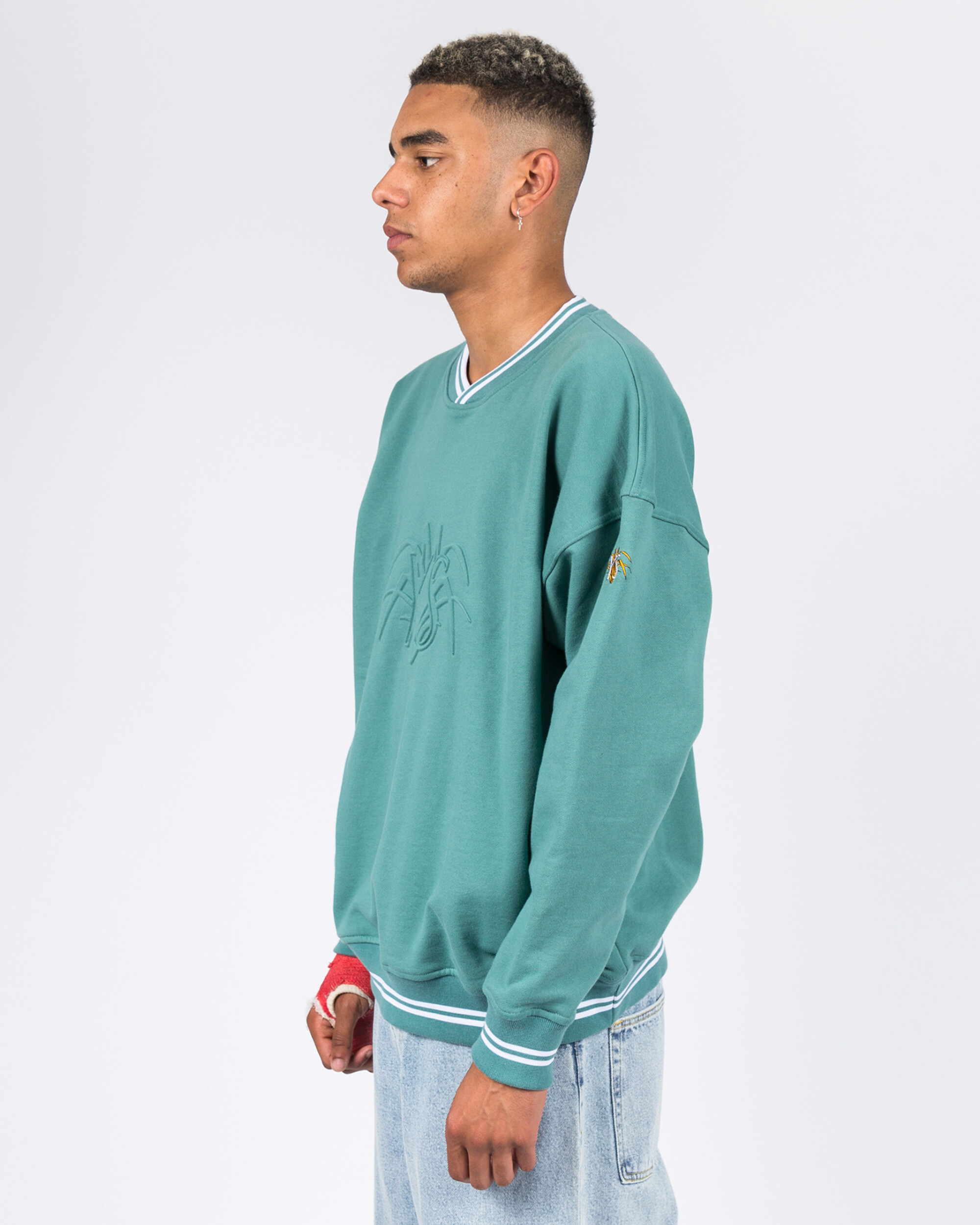 Yardsale YS Embossed Sweatshirt Green
