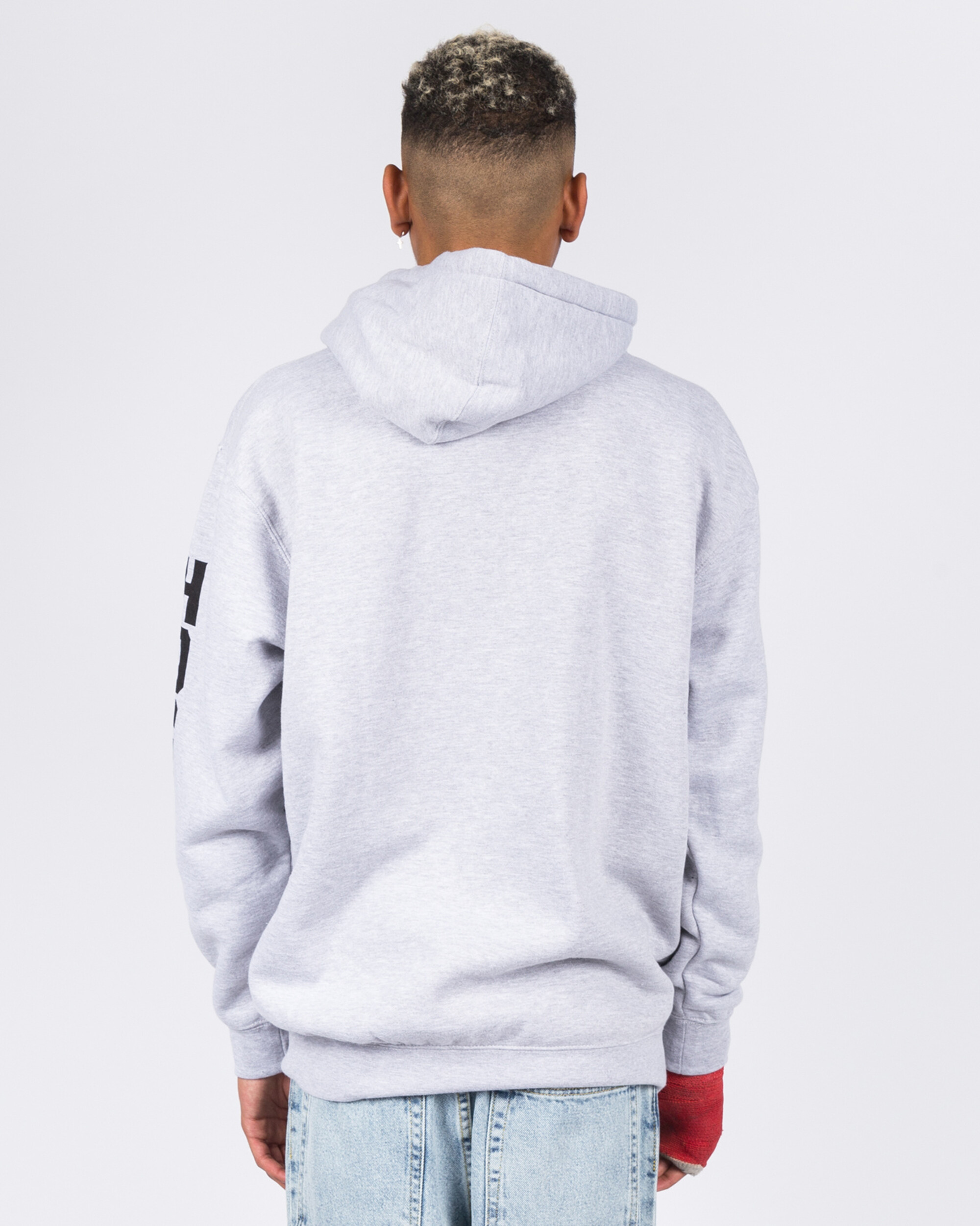 Hockey King Cut Hoodie Grey