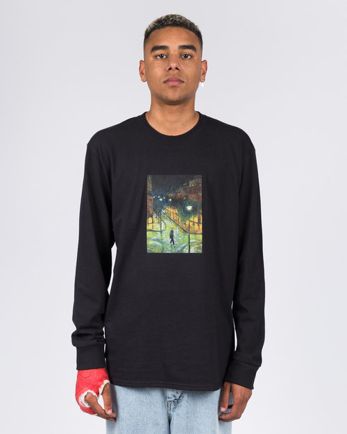 Hockey Hockey Evening Longsleeve T-Shirt Black