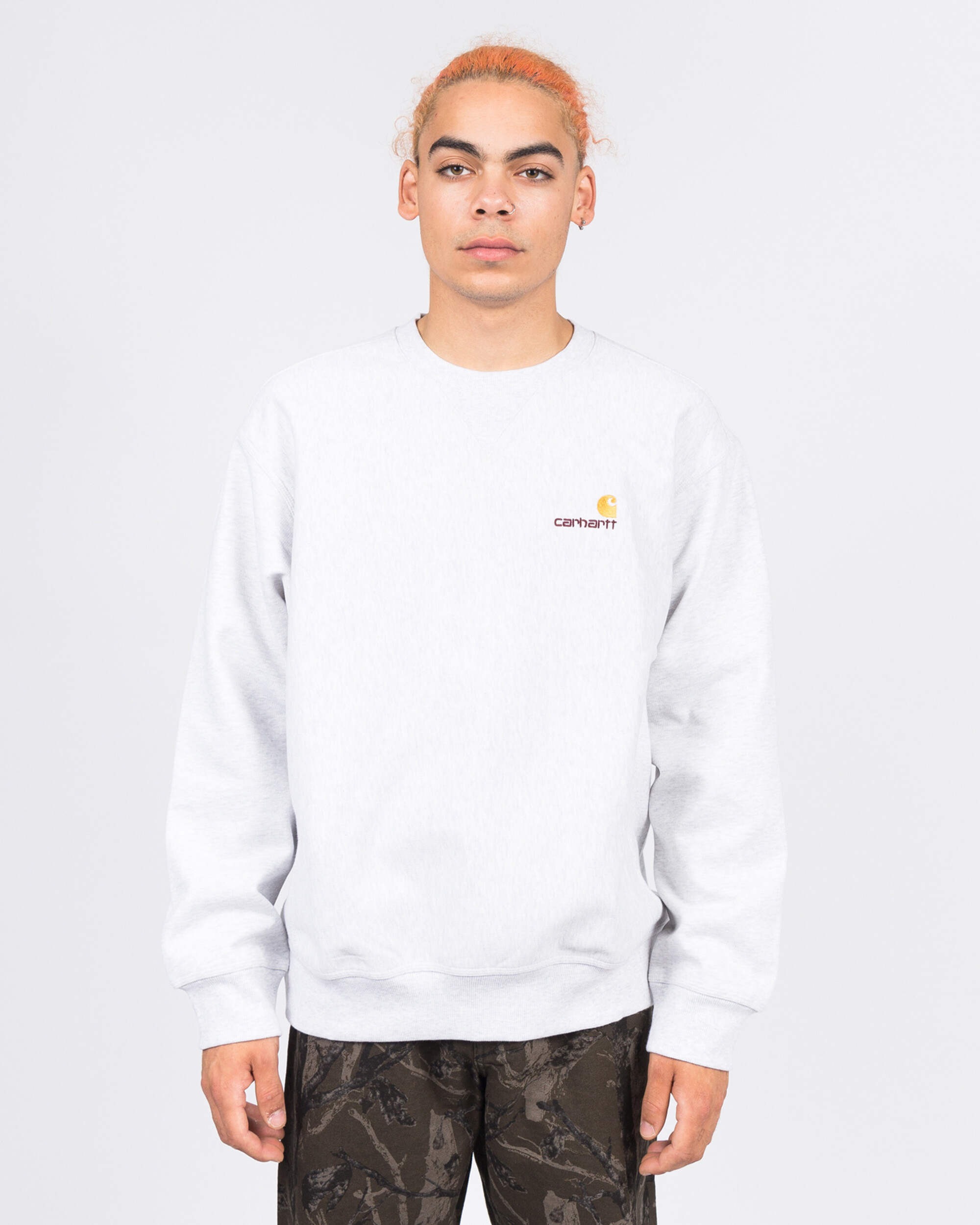 Carhartt American Script Sweat Crewneck Ash Heather
