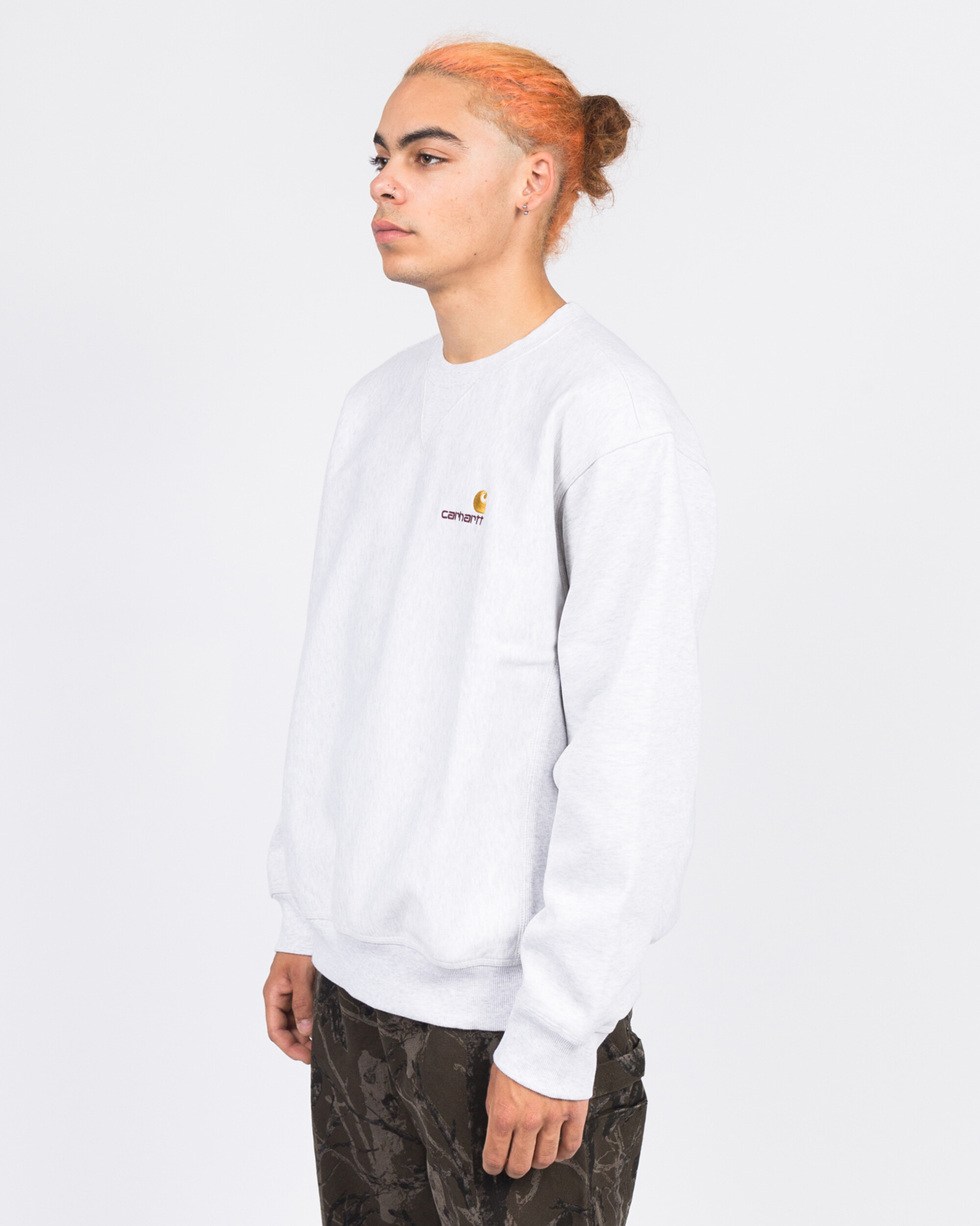 Carhartt American Script Sweat Crewneck Ash Heather