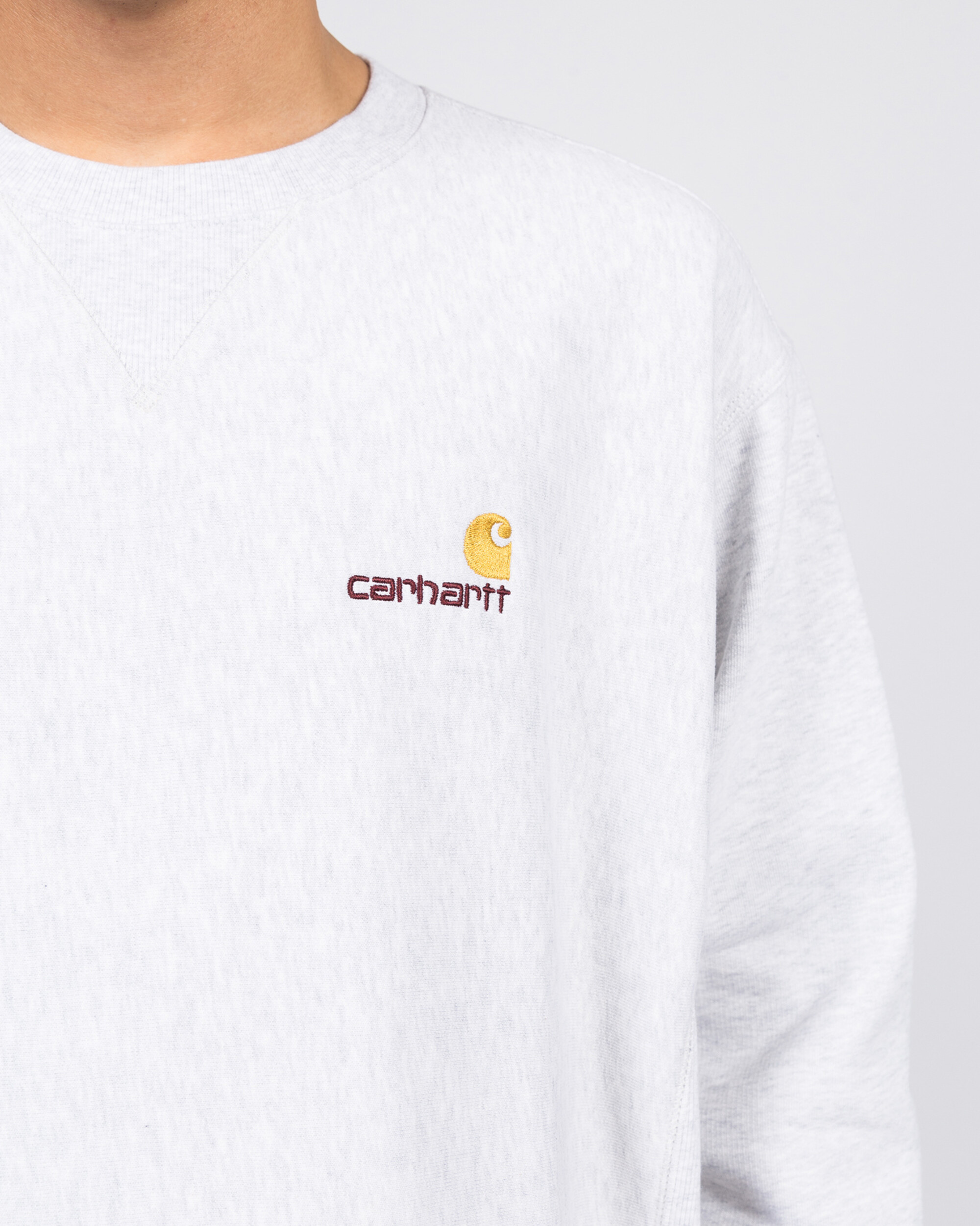 Carhartt American Script Sweat Crewneck Ash Heather