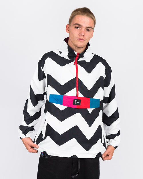 Parra Parra vase mountain stripes windbreaker black/white