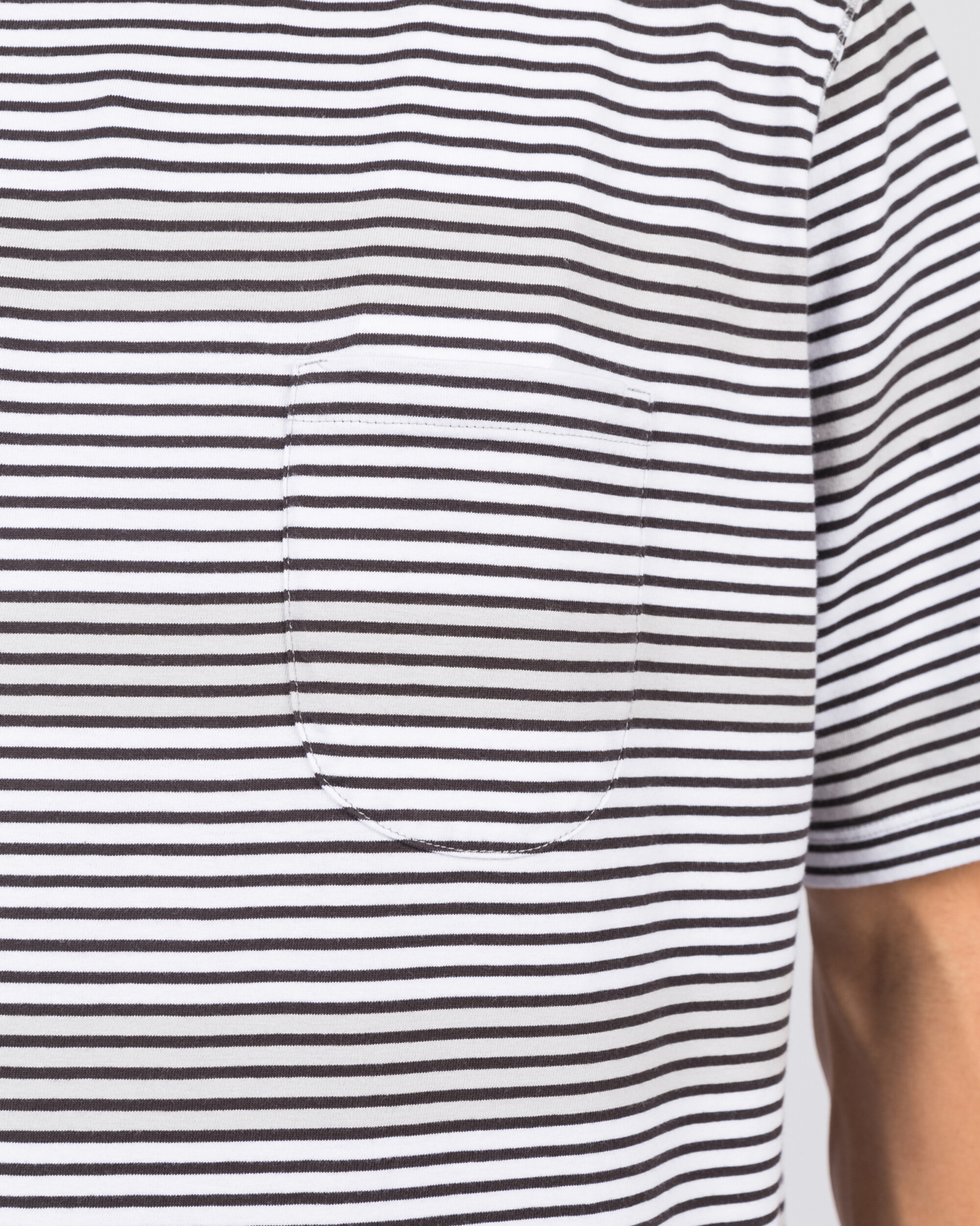 Pop Trading Co harde stripe t-shirt anthracite/white