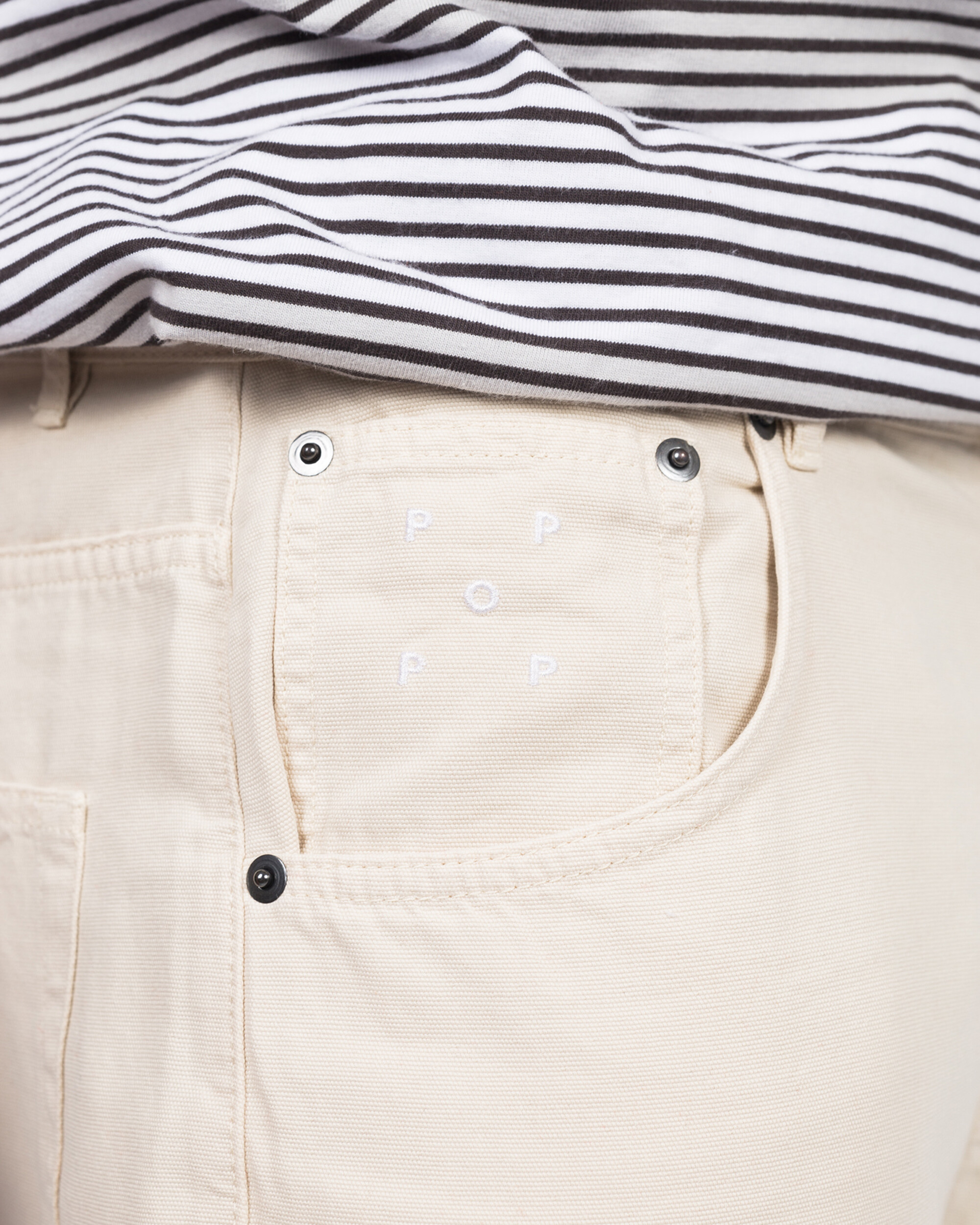 Pop Trading Co DRS pants off white canvas