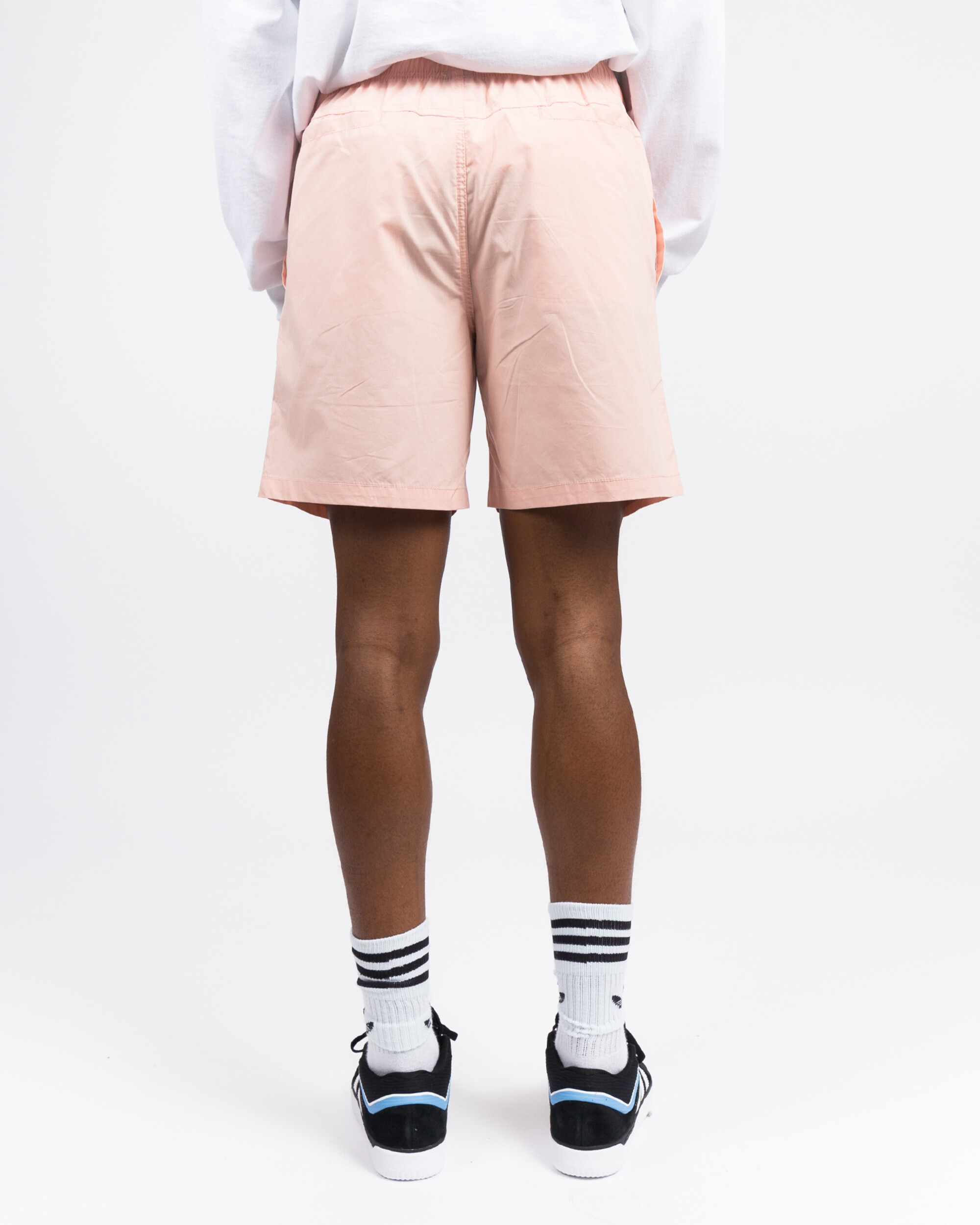 Skateboard Café Embroidered Shorts Pink
