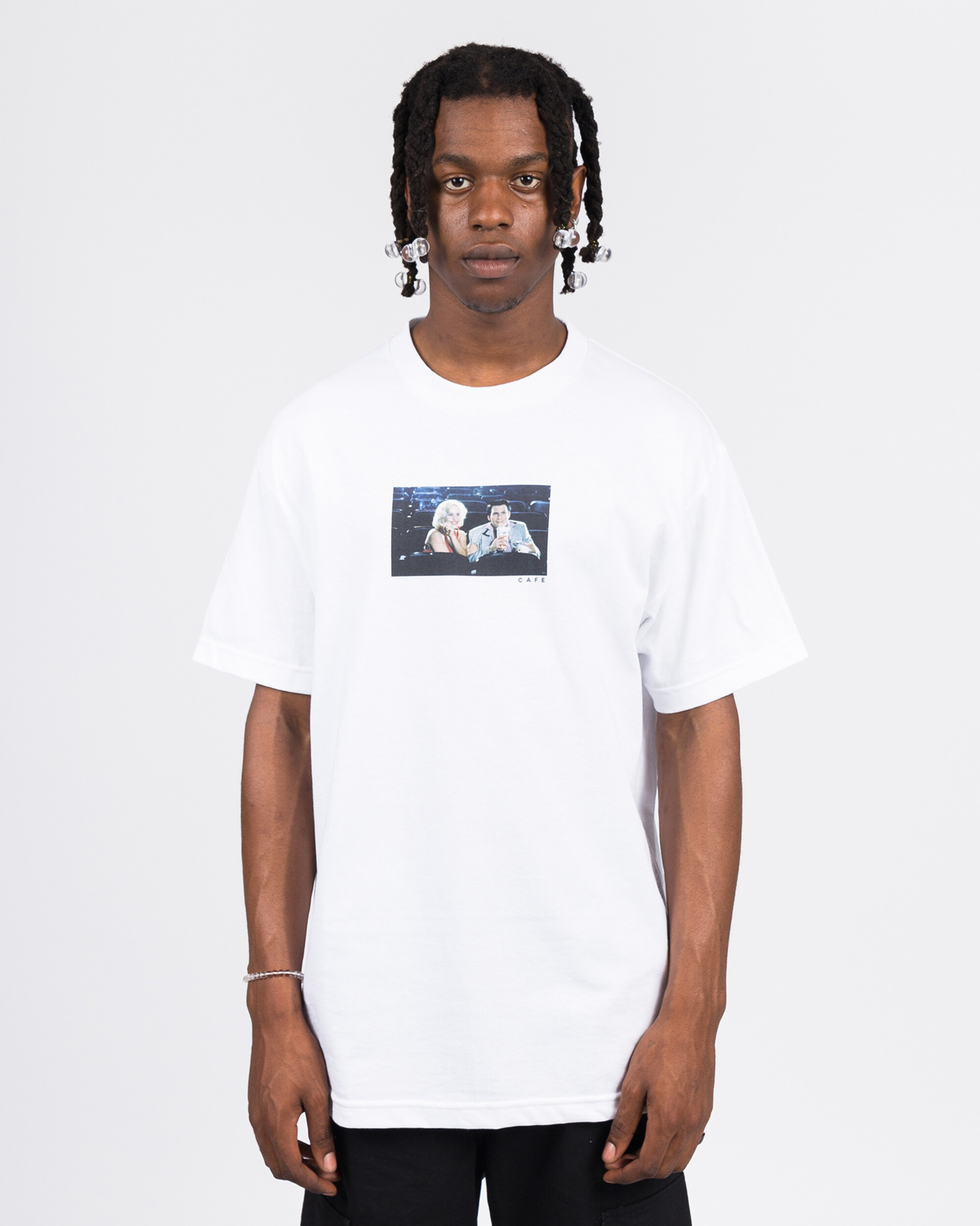 Skateboard Café Cinema Tee White