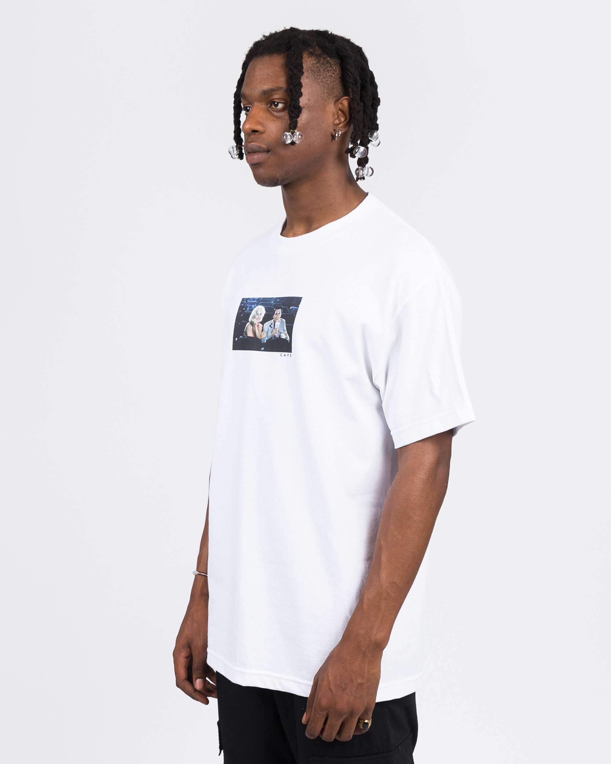 Skateboard Café Cinema Tee White