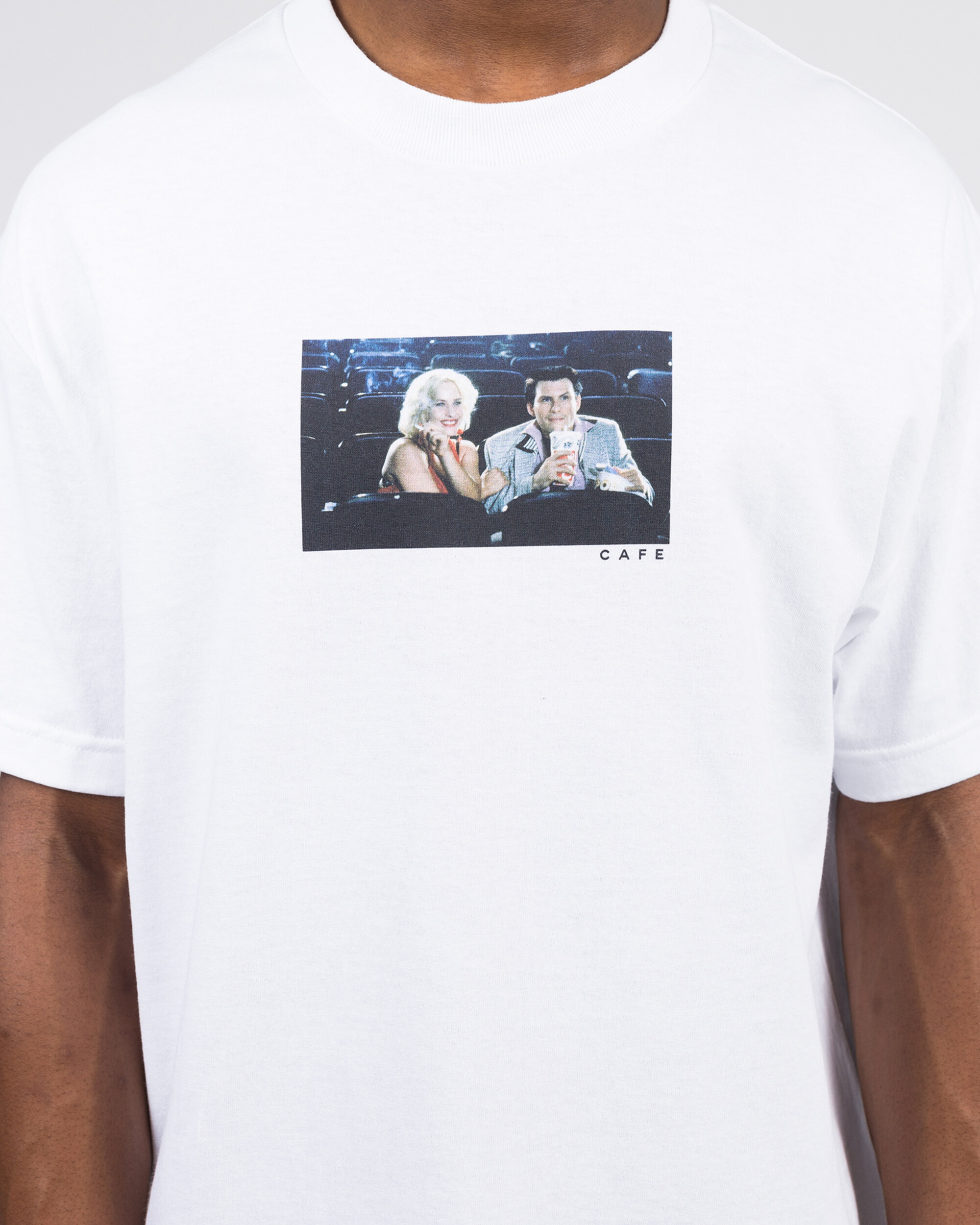Skateboard Café Cinema Tee White