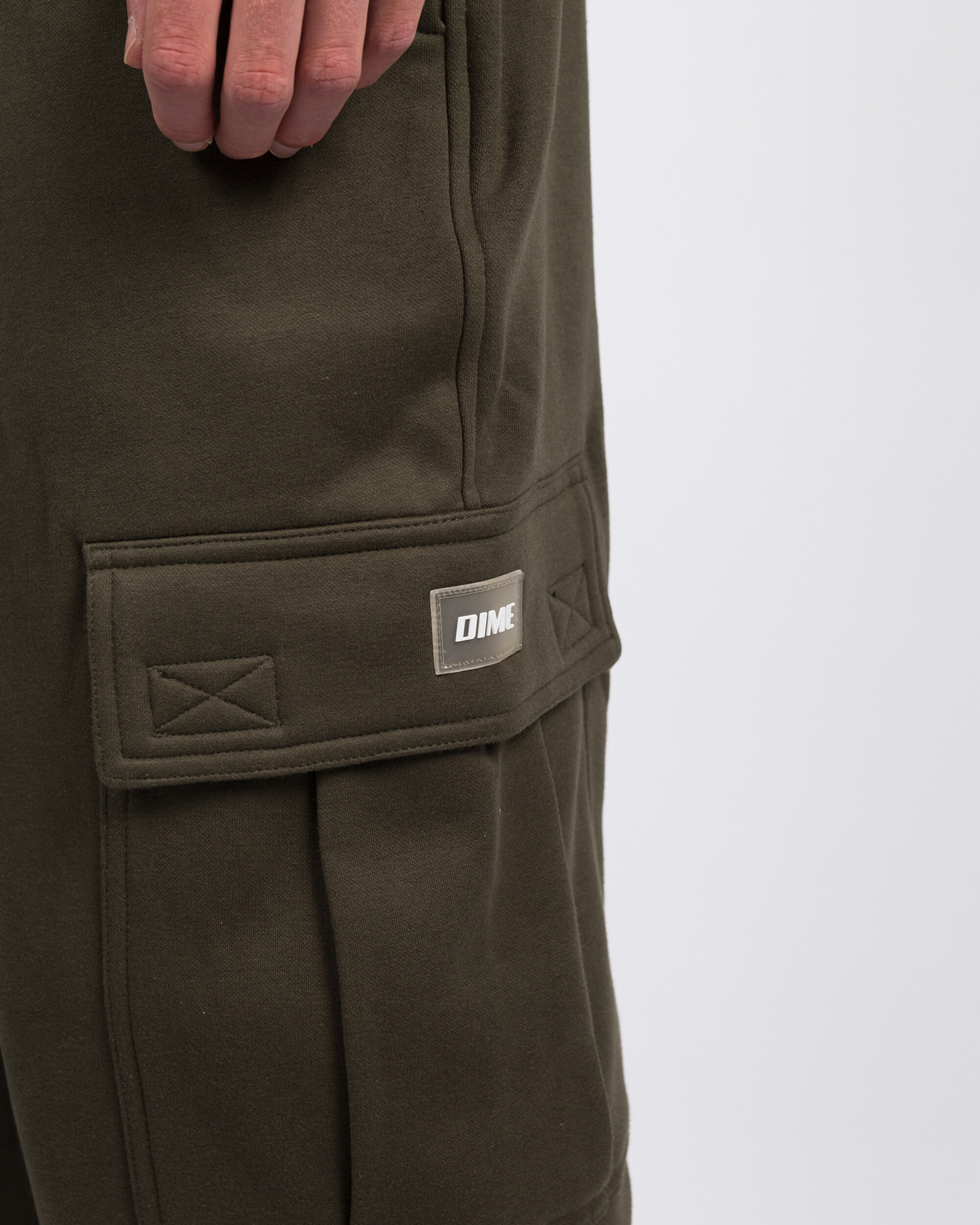 Dime Cargo Sweat Pant Military Green