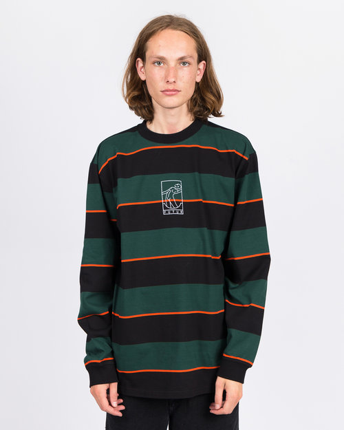 Futur Futur G Fit Striped Longsleeve Forest Green