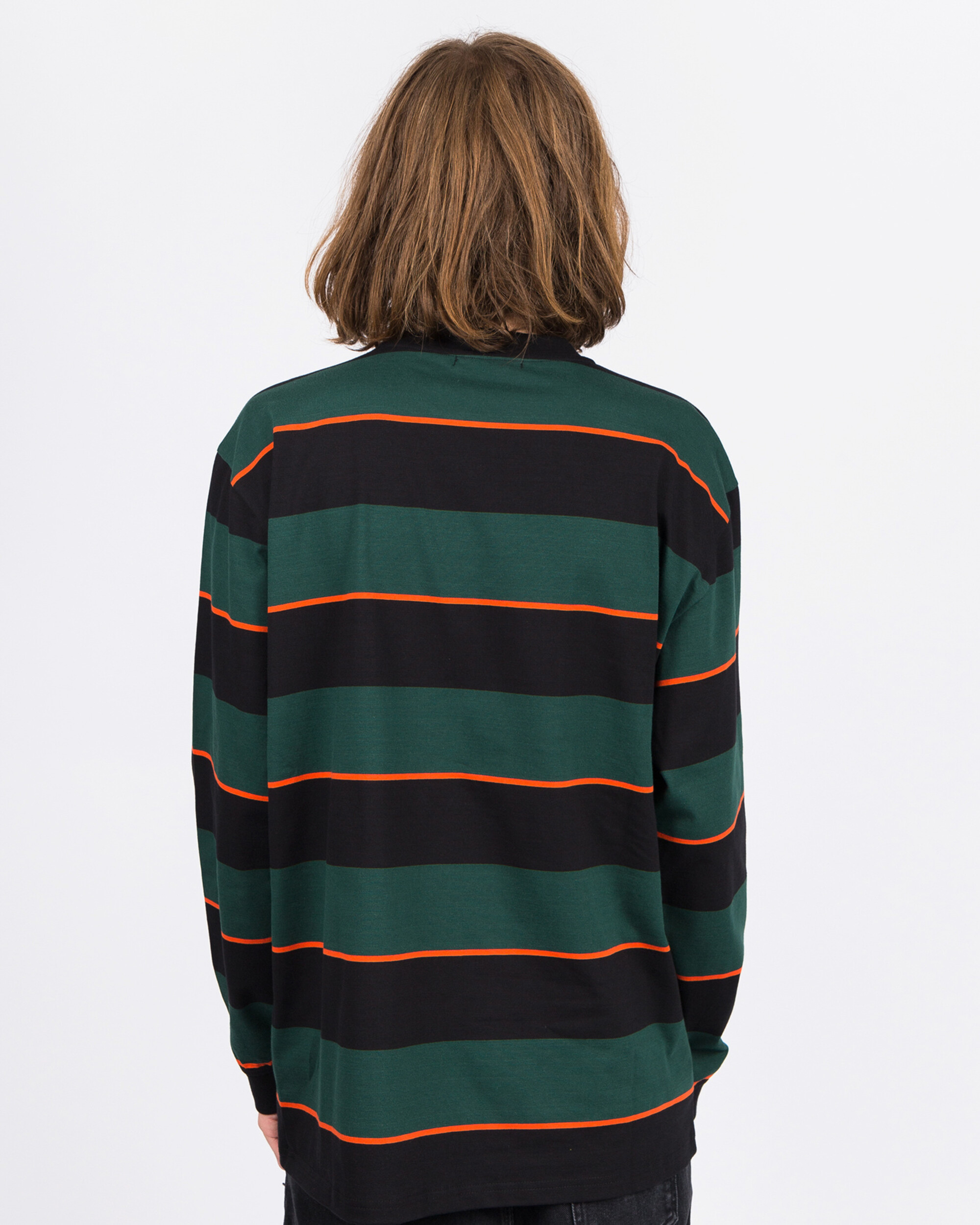 Futur G Fit Striped Longsleeve Forest Green