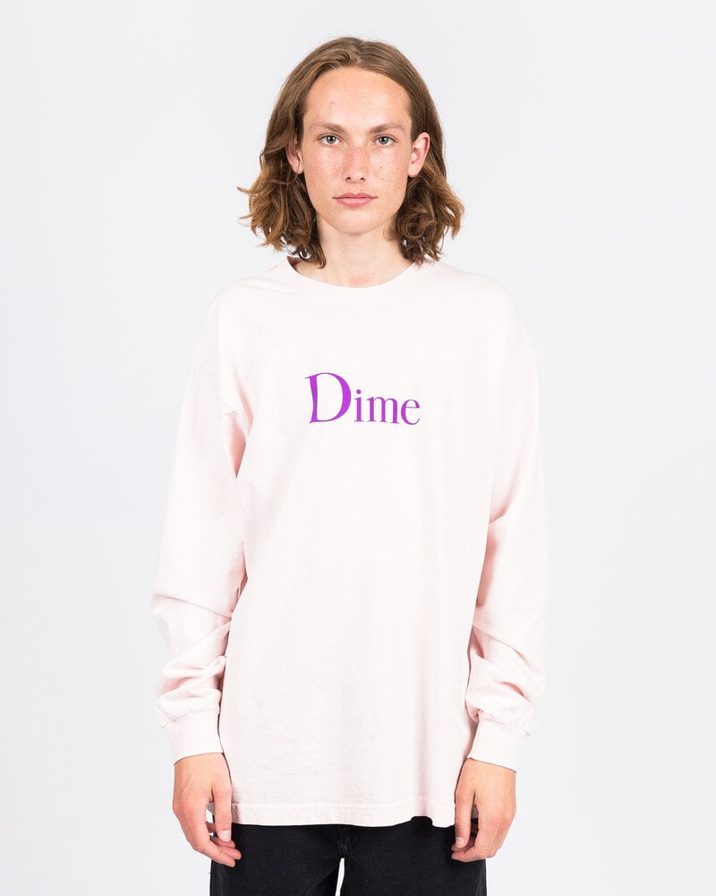 Dime Dime Classic Logo Longsleeve T-shirt Light Pink