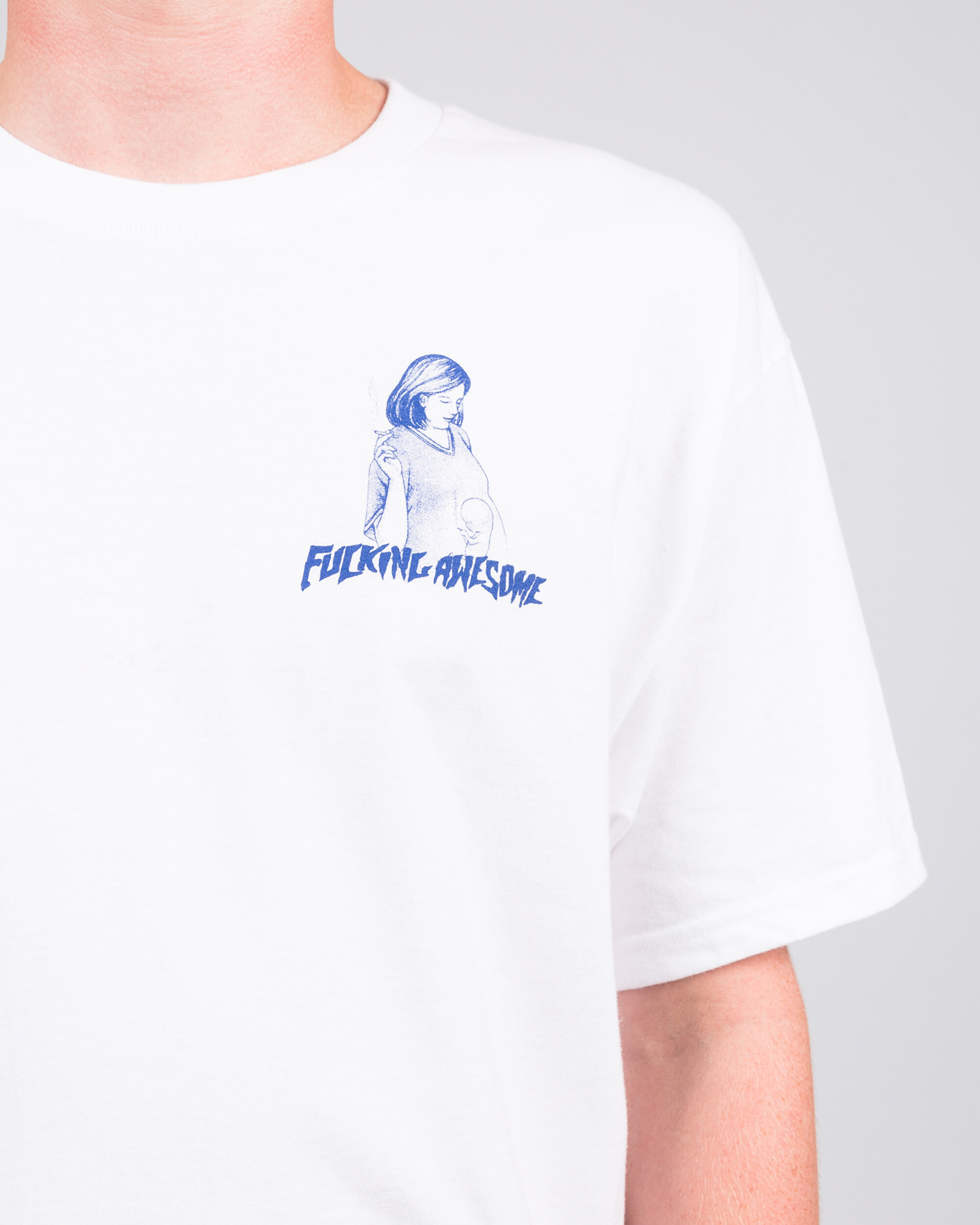 Fucking Awesome Pregnant Tee White