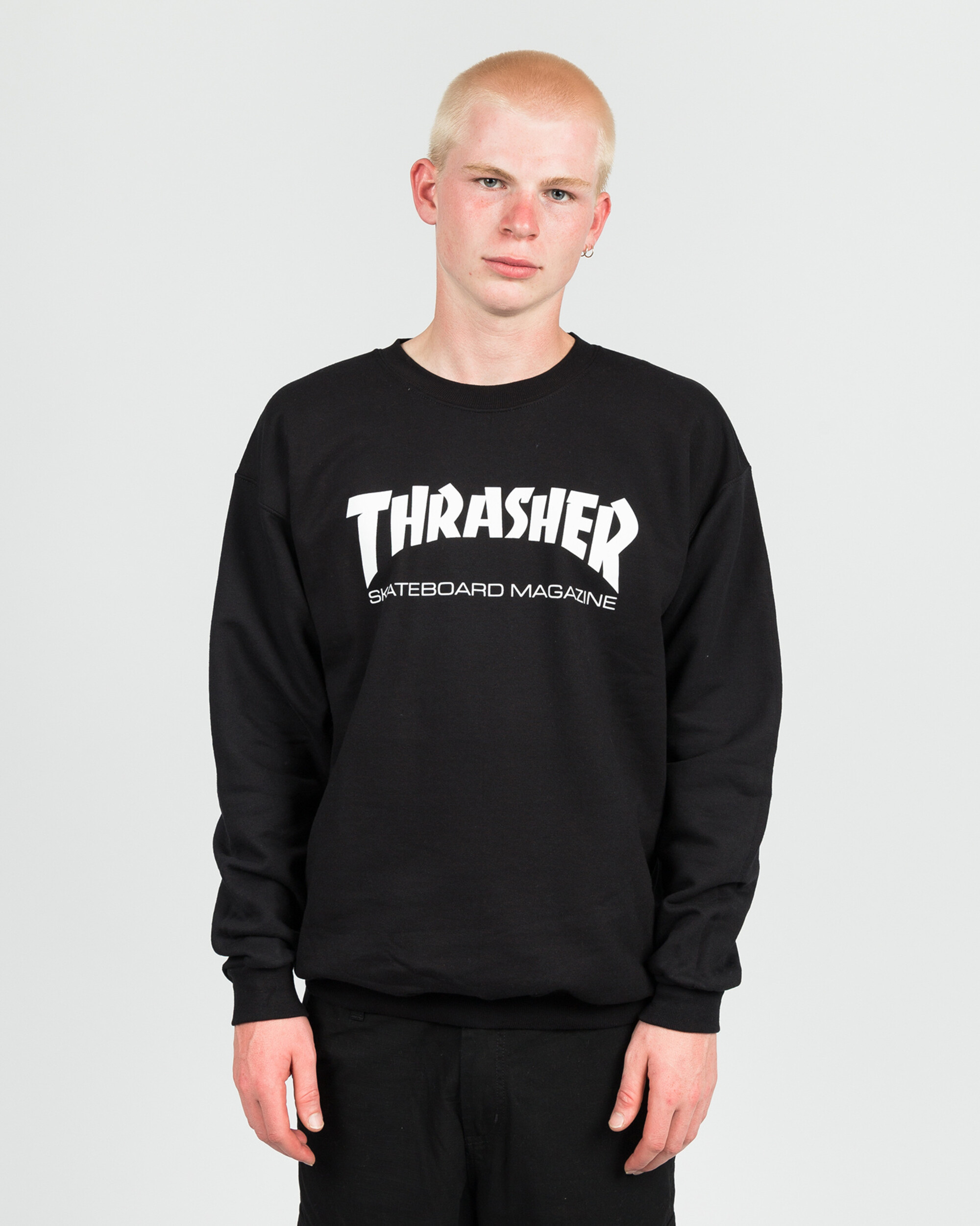 Thrasher Skate Mag Crewneck Sweater Black
