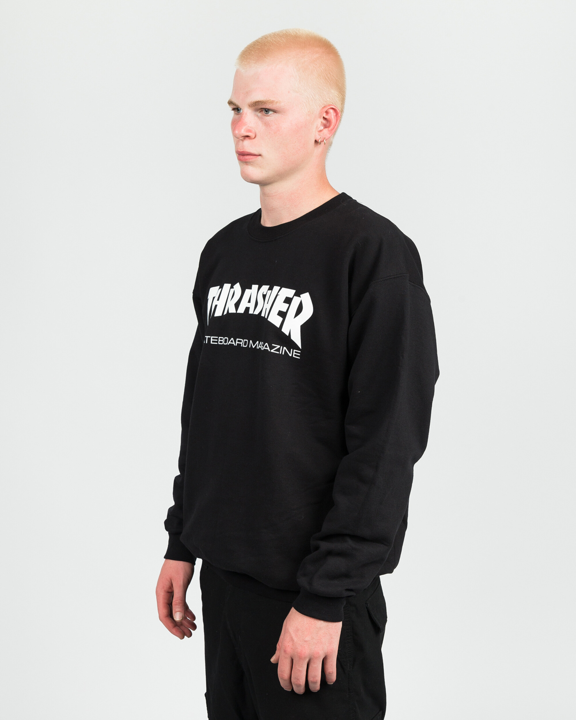 Thrasher Skate Mag Crewneck Sweater Black
