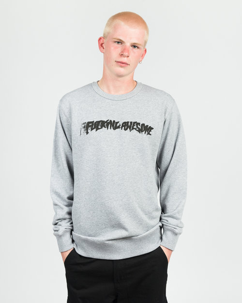 Fucking Awesome Fucking Awesome Stamp Crewneck Grey Heather