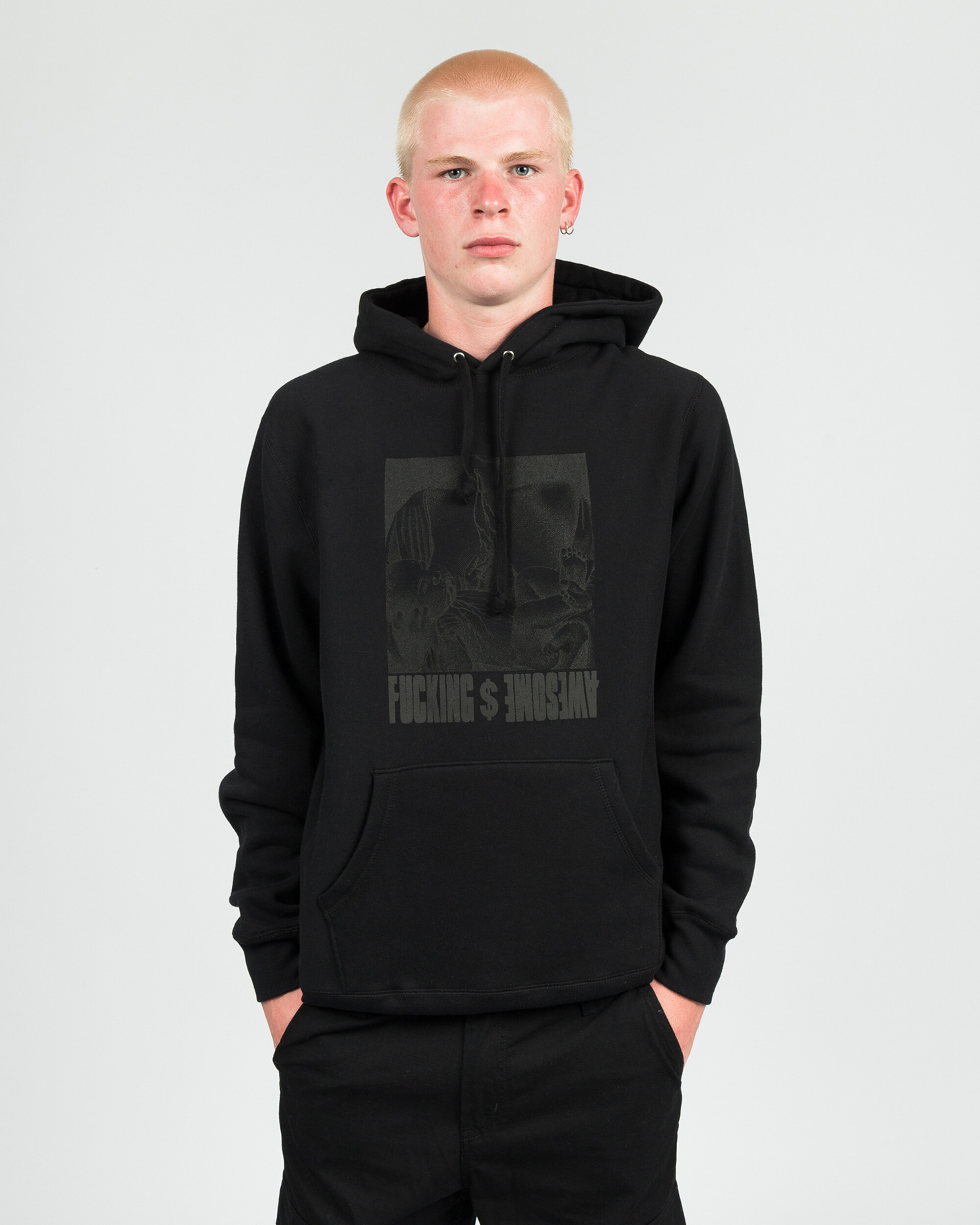 Fucking Awesome Hoodie Blood Baby Black