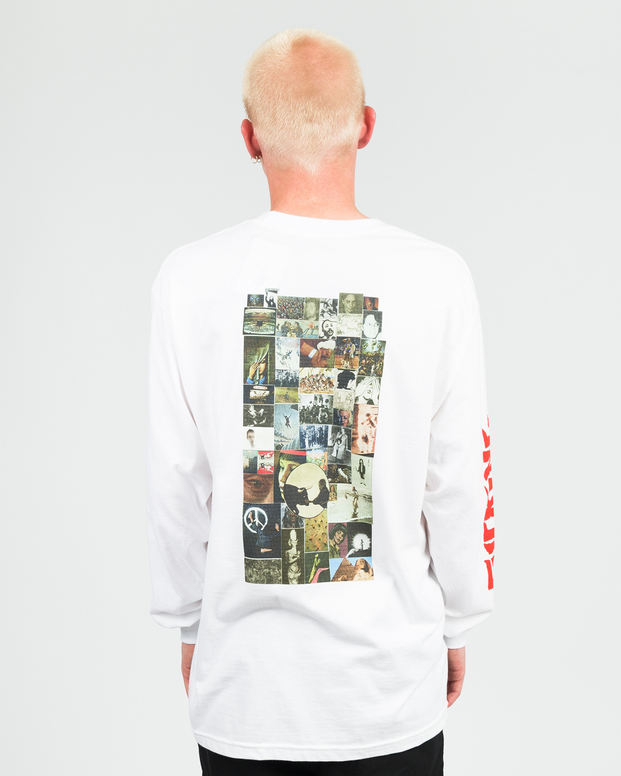 Fucking Awesome Collage Longsleeve Tee White