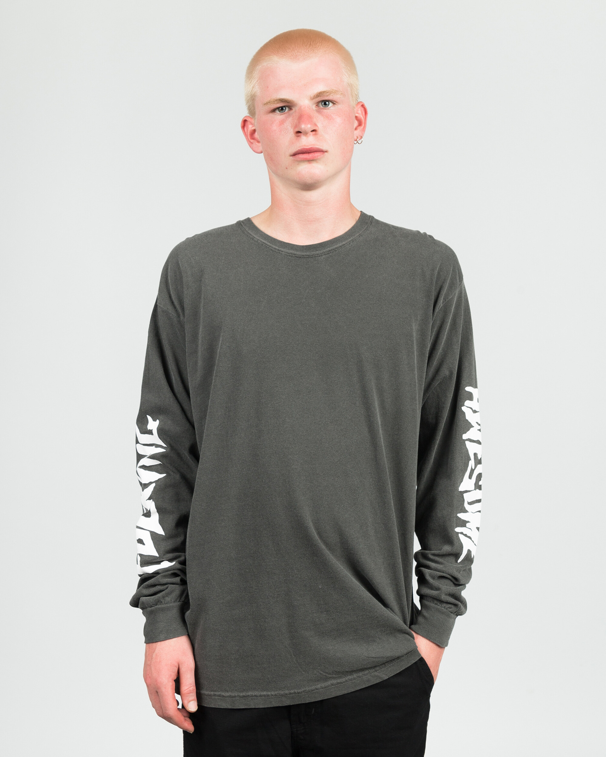 Fucking Awesome Collage Longsleeve Tee pigment Dyed Pepper