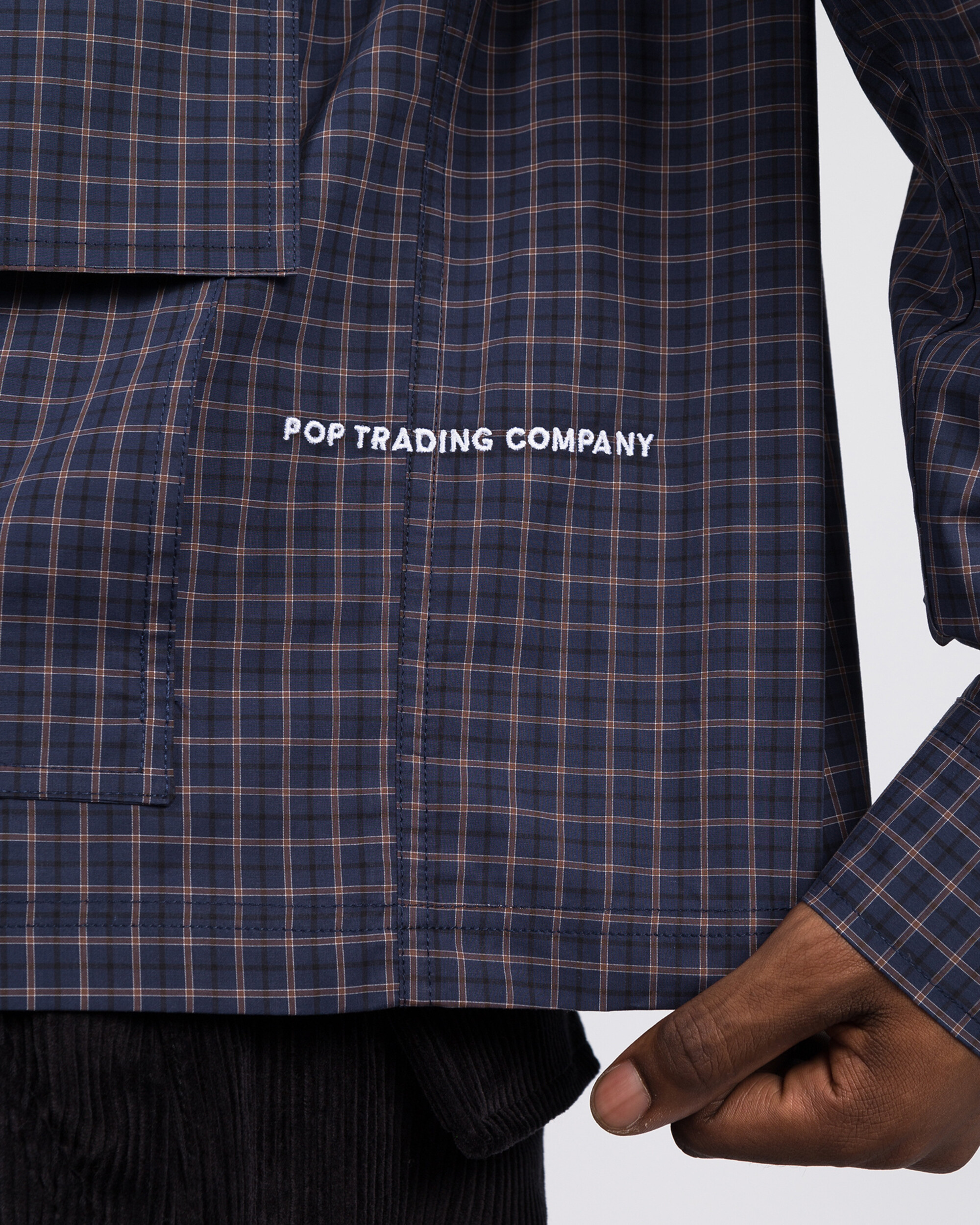 Pop Trading Co full-zip jacket check