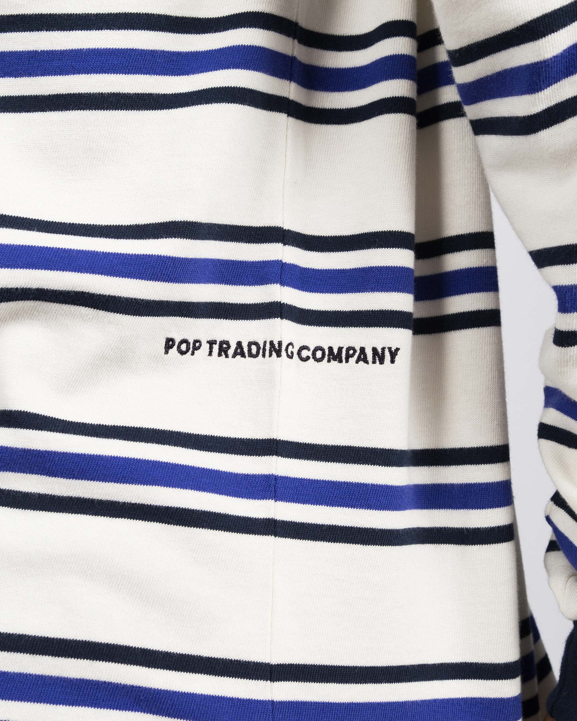 Pop Trading Co harold stripe longsleeve	t-shirt off white/grape