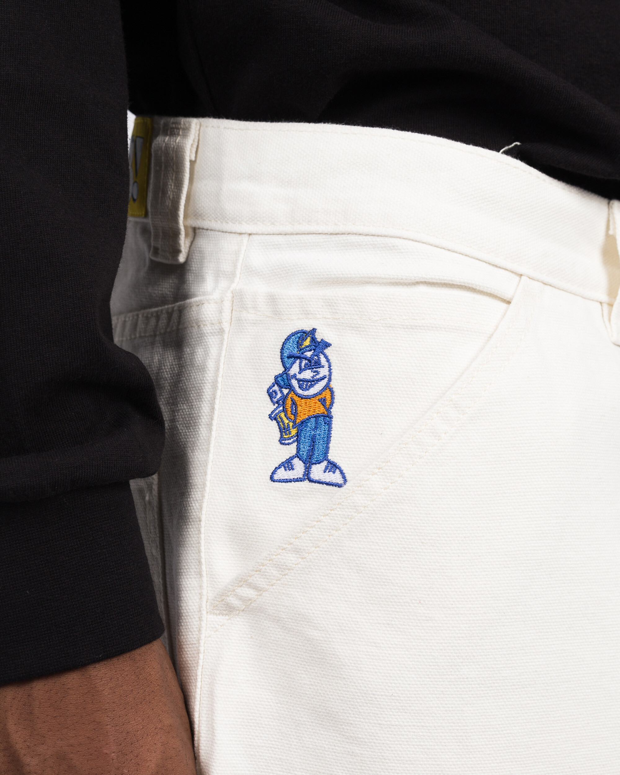 Polar 93 Canvas broek ivoor