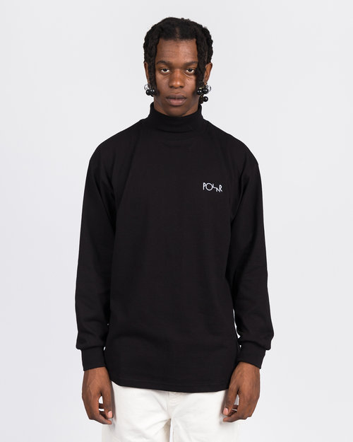 Polar Polar Script Turtleneck Black