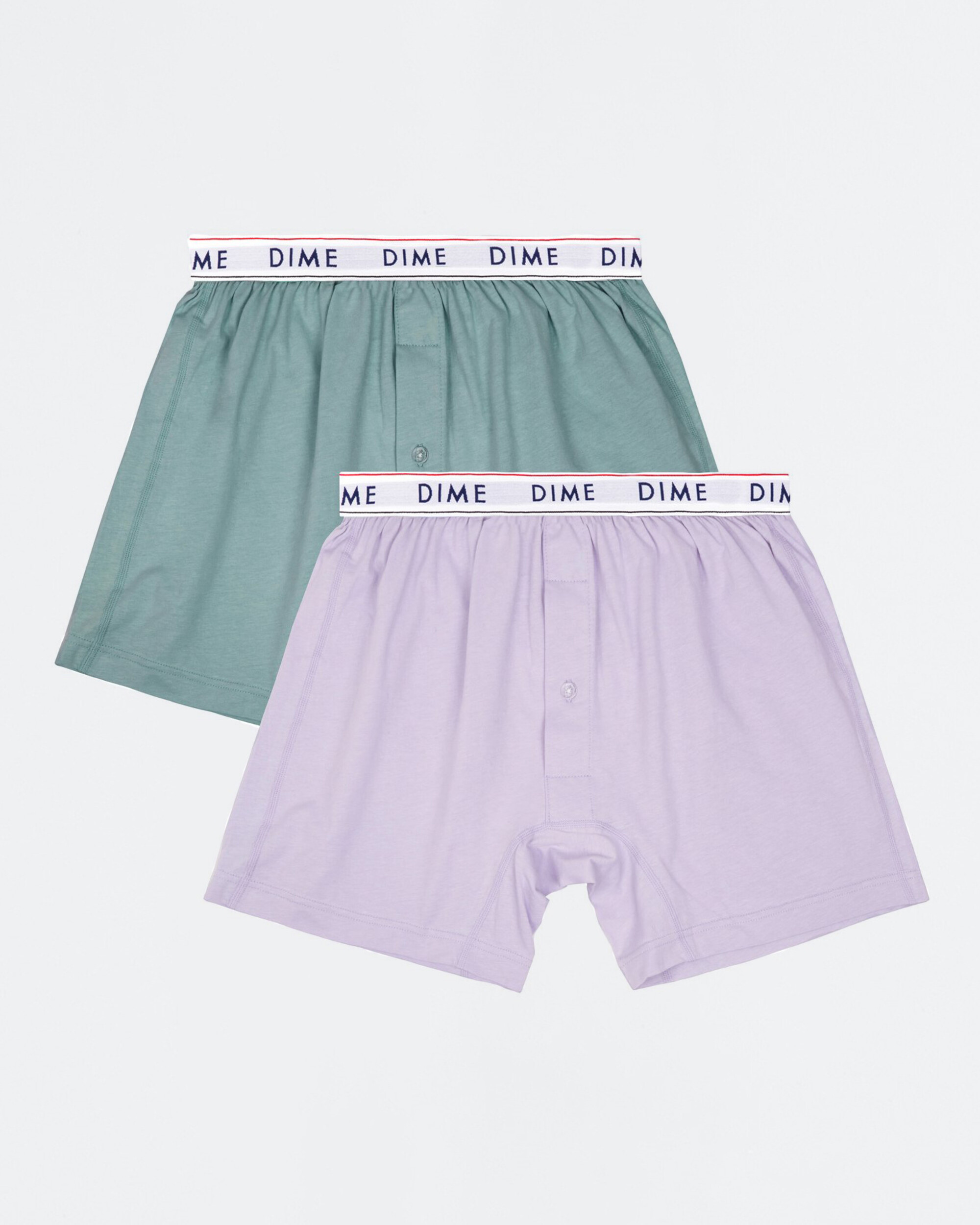 Dime Loose Fit Boxers (2 pack) Green/Light Purple