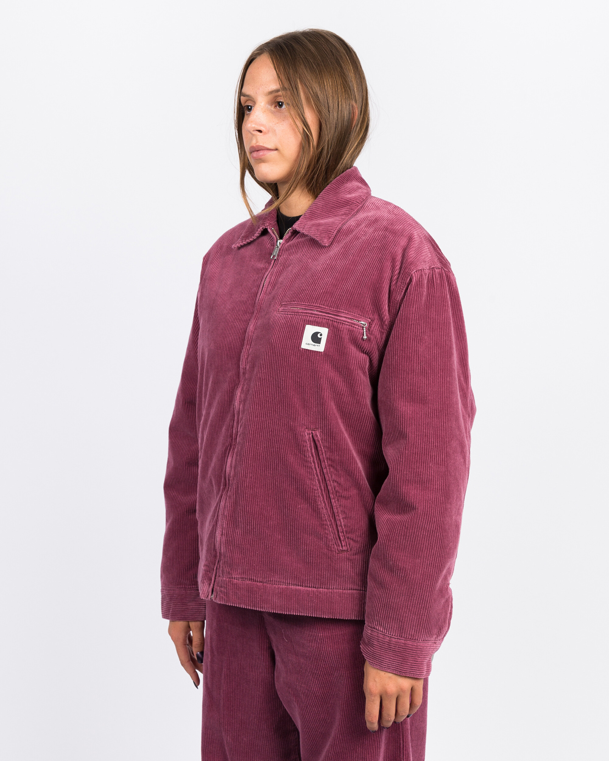Carhartt Women's Great Detroit Jacket Dusty Fuchsia rinsed