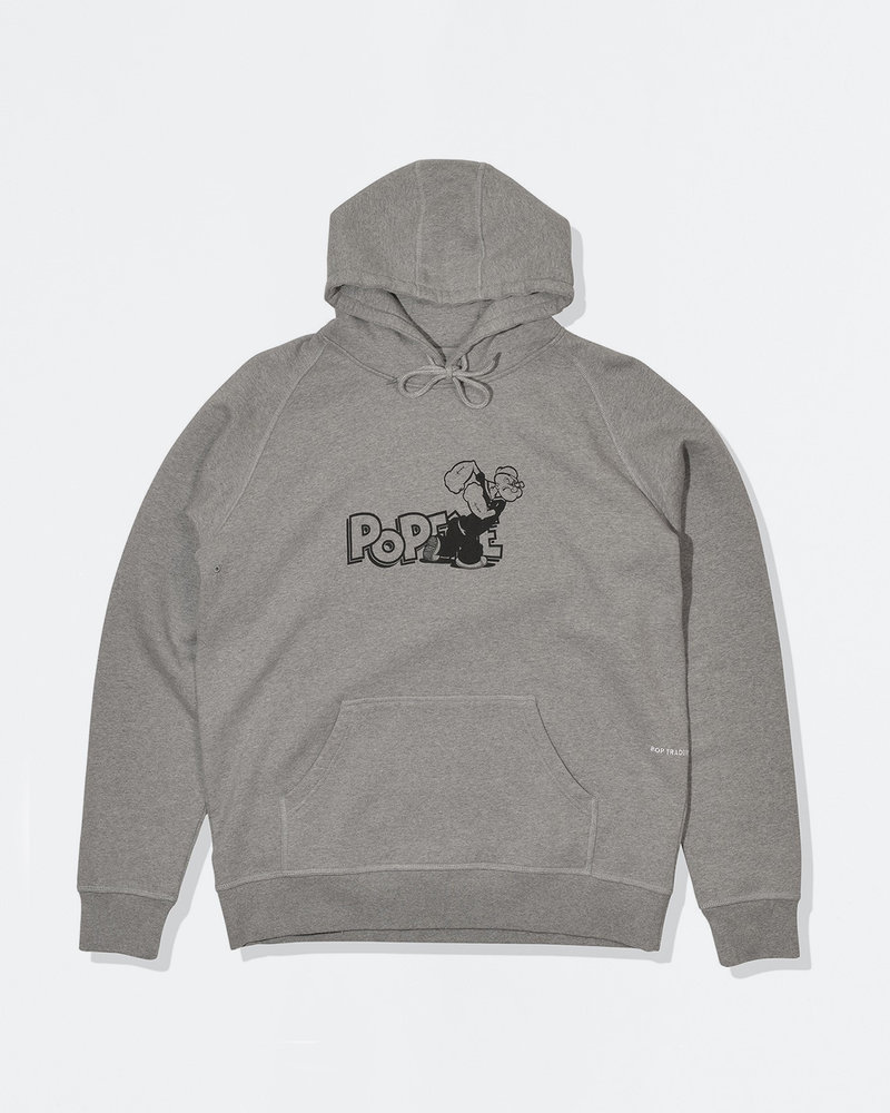 Pop Trading Co Pop Trading Co X Popeye hoodie heather grey