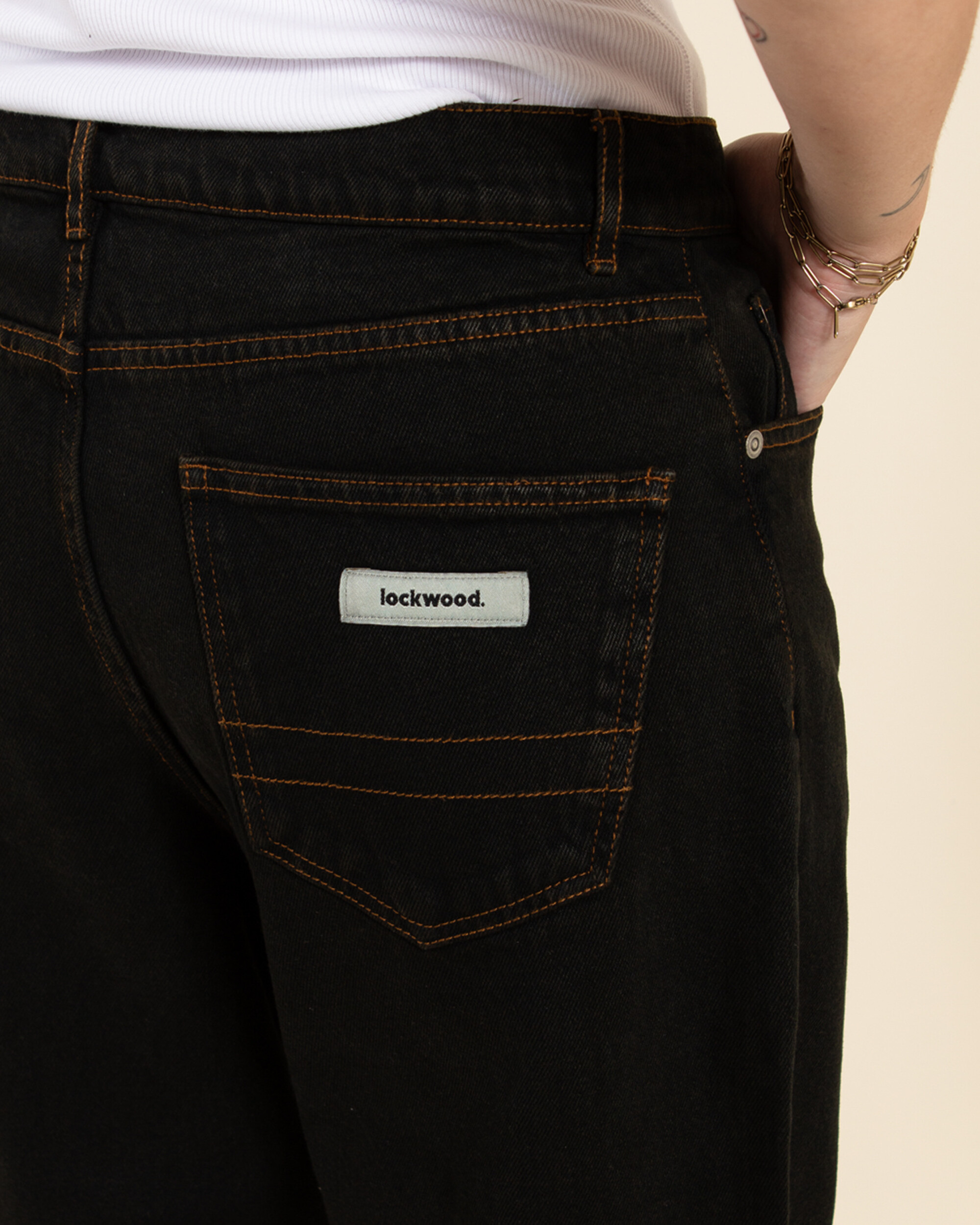 LOCKWOOD CLASSIC RELAXED JEANS - BLACK OLIVE