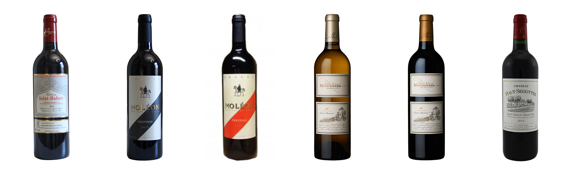 Wijnpakket met 6 Bordeaux wijnen