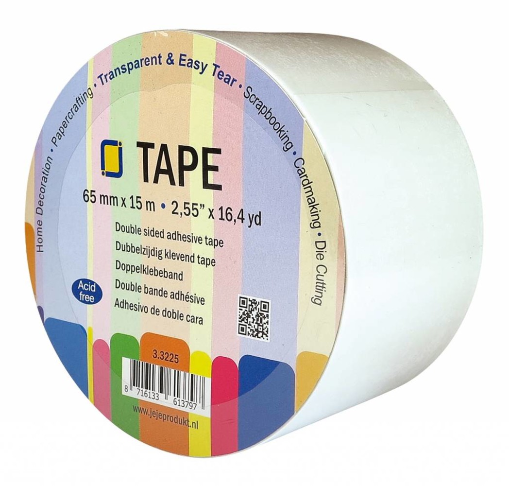 JEJE Produkt Double Sided Adhesive Tape 65 mm (3.3225) JEJE Produkt Double Sided Adhesive Tape 65 mm (3.3225)