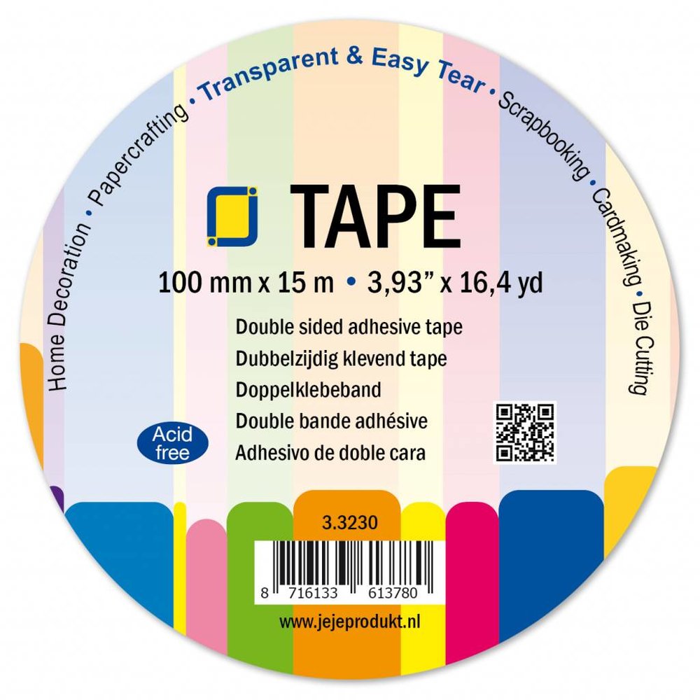 JEJE Produkt Double Sided Adhesive Tape 100 mm (3.3230) JEJE Produkt Double Sided Adhesive Tape 100 mm (3.3230)