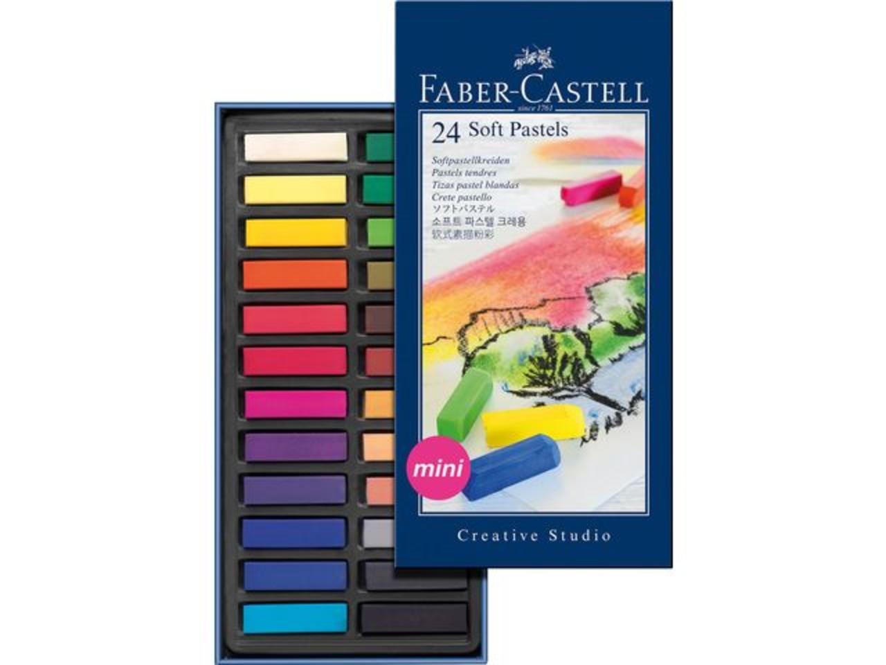 Tiza pastel 24 mini FABER-CASTELL