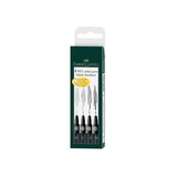 Faber Castell Drawing Pen Pitt Artist Set 4x Black Fineliner (FC-167115)