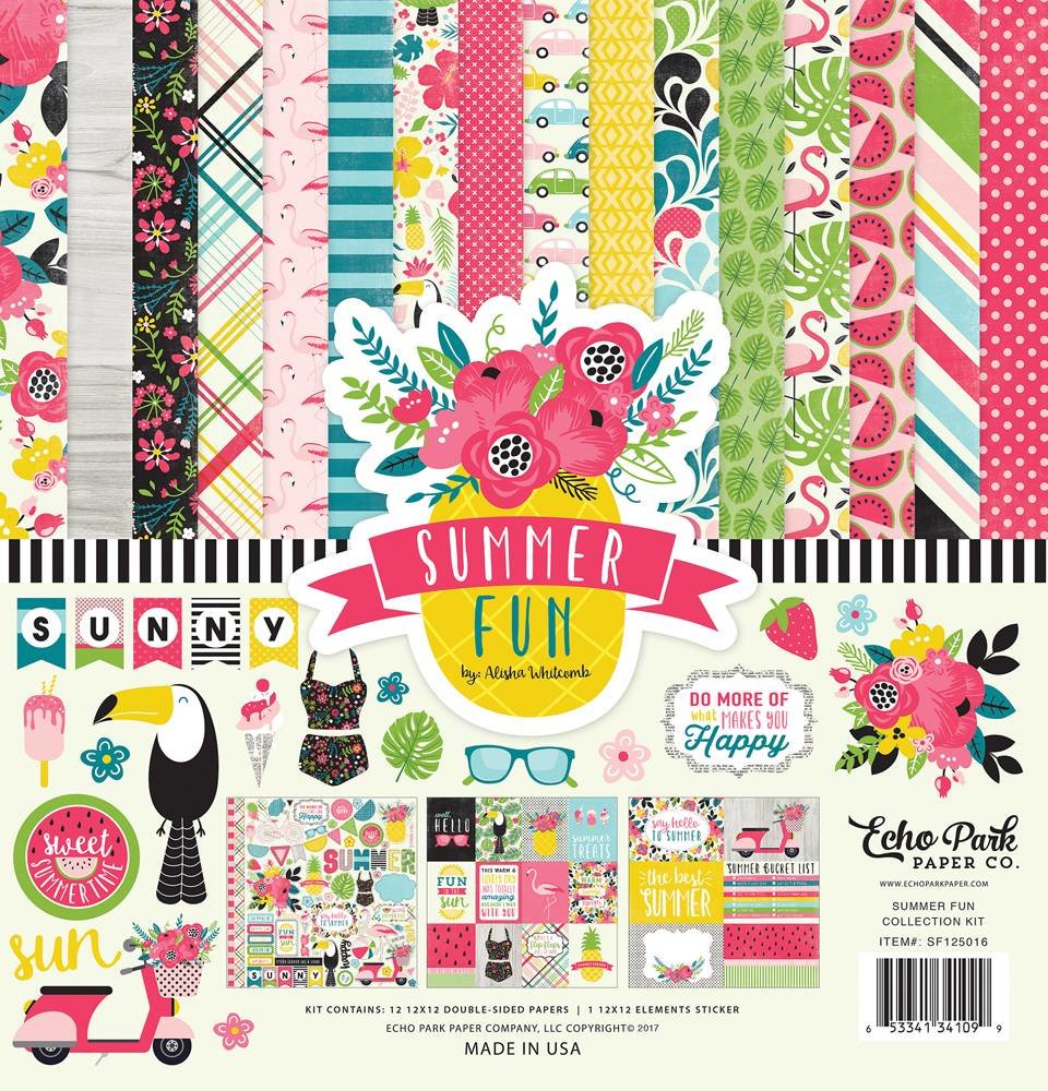 Echo Park Summer Fun 12x12 Inch Collection Kit (SF125016) (DISCONTINUED)