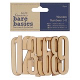 Papermania Bare Basics Wooden Numbers 1-0 (10pcs) (PMA 174655) (DISCONTINUED)