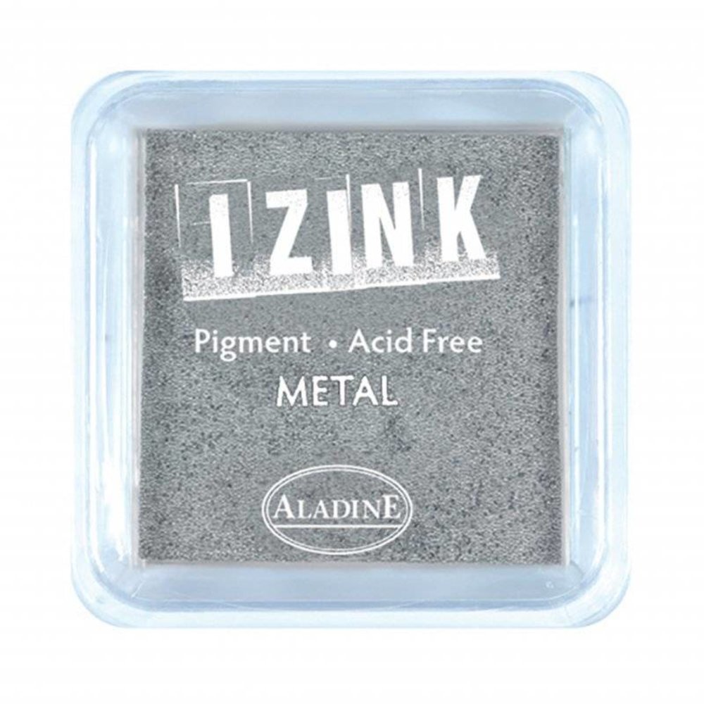 Aladine Large Inkpad Izink Pigment Pigment Metal Silver (19419) (OUTLET) Aladine Large Inkpad Izink Pigment Pigment Metal Silver (19419) (OUTLET)