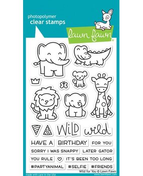 Lawn Fawn Wild For You Clear Stamps (LF1413) (DISCONTINUED)
