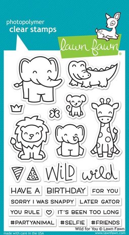 Lawn Fawn Wild For You Clear Stamps (LF1413) (DISCONTINUED)