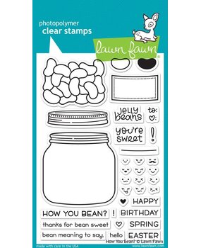 Lawn Fawn How You Bean? Clear Stamps (LF1325) (OUTLET)