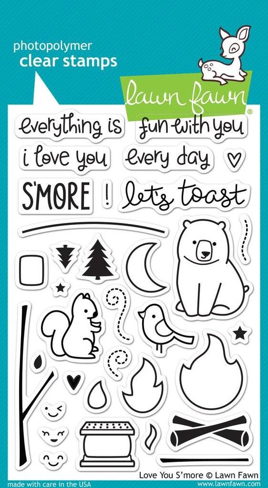 Lawn Fawn Love You S'more Clear Stamps (LF671) (OUTLET) Lawn Fawn Love You S'more Clear Stamps (LF671) (OUTLET)